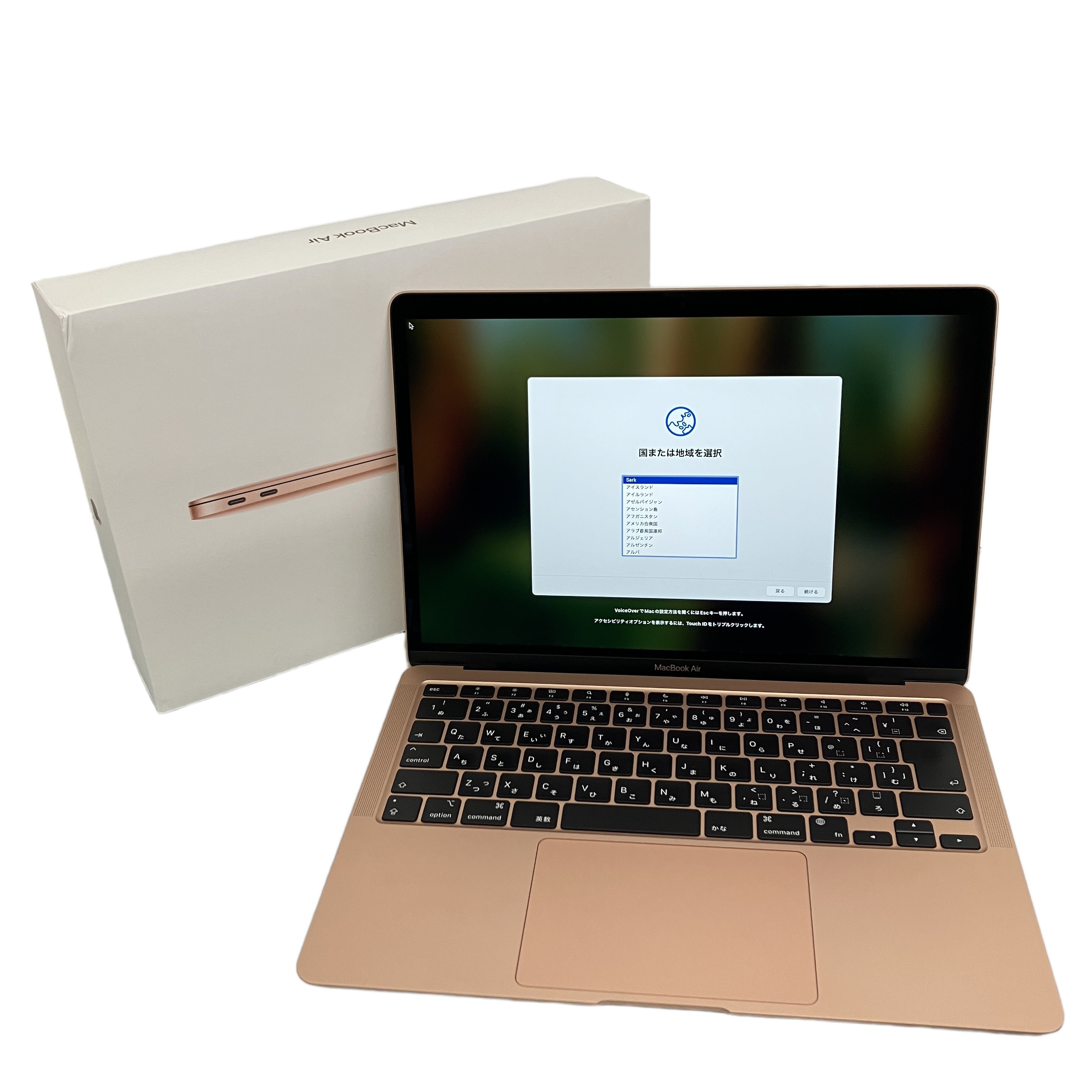 Apple MacBook Air M1 2020 13.3インチ ノート PC 8GB SSD 1TB ゴールド Sequoia 中古