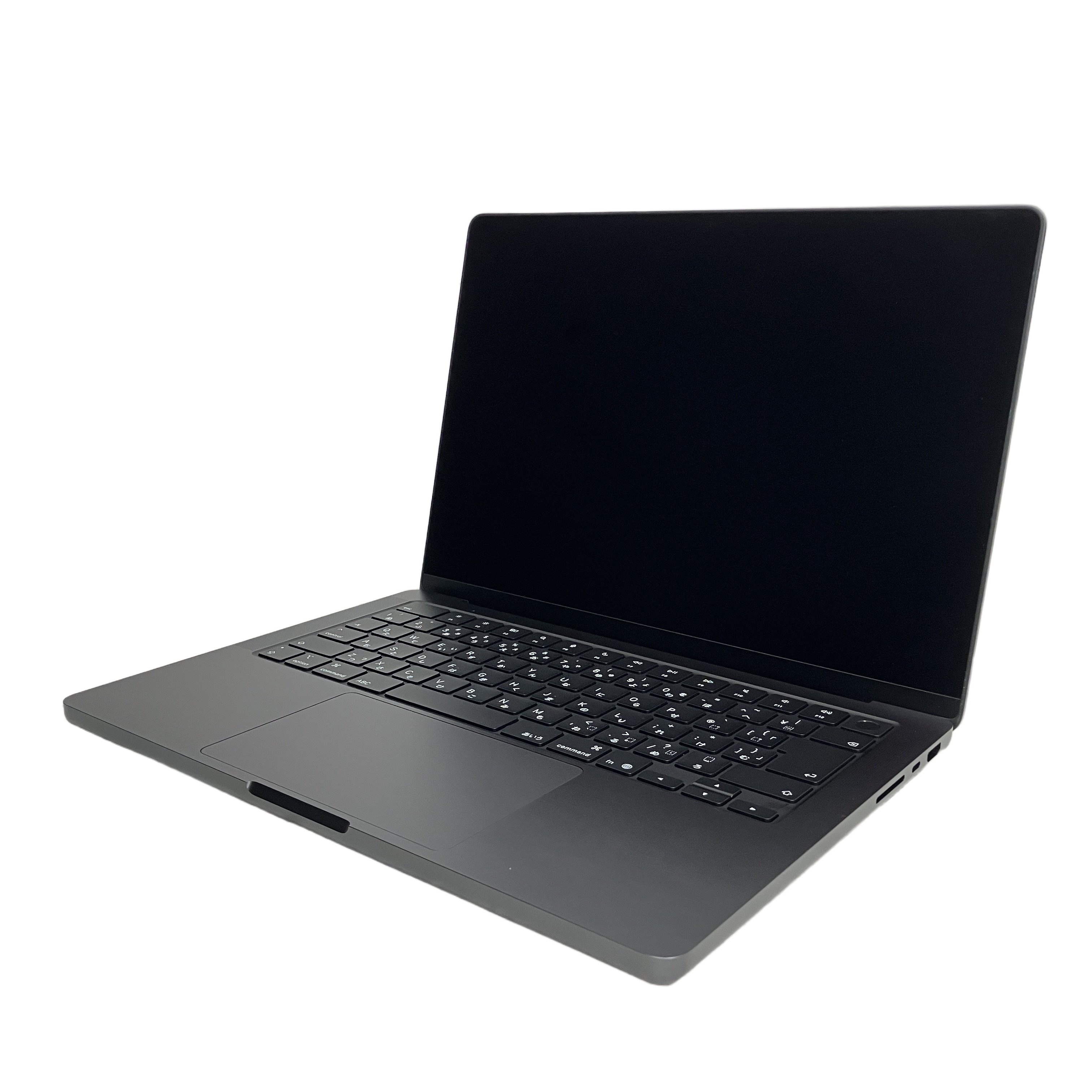 Apple MacBook Pro 14インチ(Model A3426 / 2026年モデル / M5 Pro 18コアCPU・20コアGPU / メモリ 24GB / SSD 1TB / 充放電回数わずか2回 / スペースブラック / 型番 Z1ML0027X / シリアル JYY70729H3 / 中古美品):機動性と怪物級パワーが極限で融合。充放電回数2回の超極上コンディションで解き放たれる、プロフェッショナル垂涎の14インチMacBook Pro。