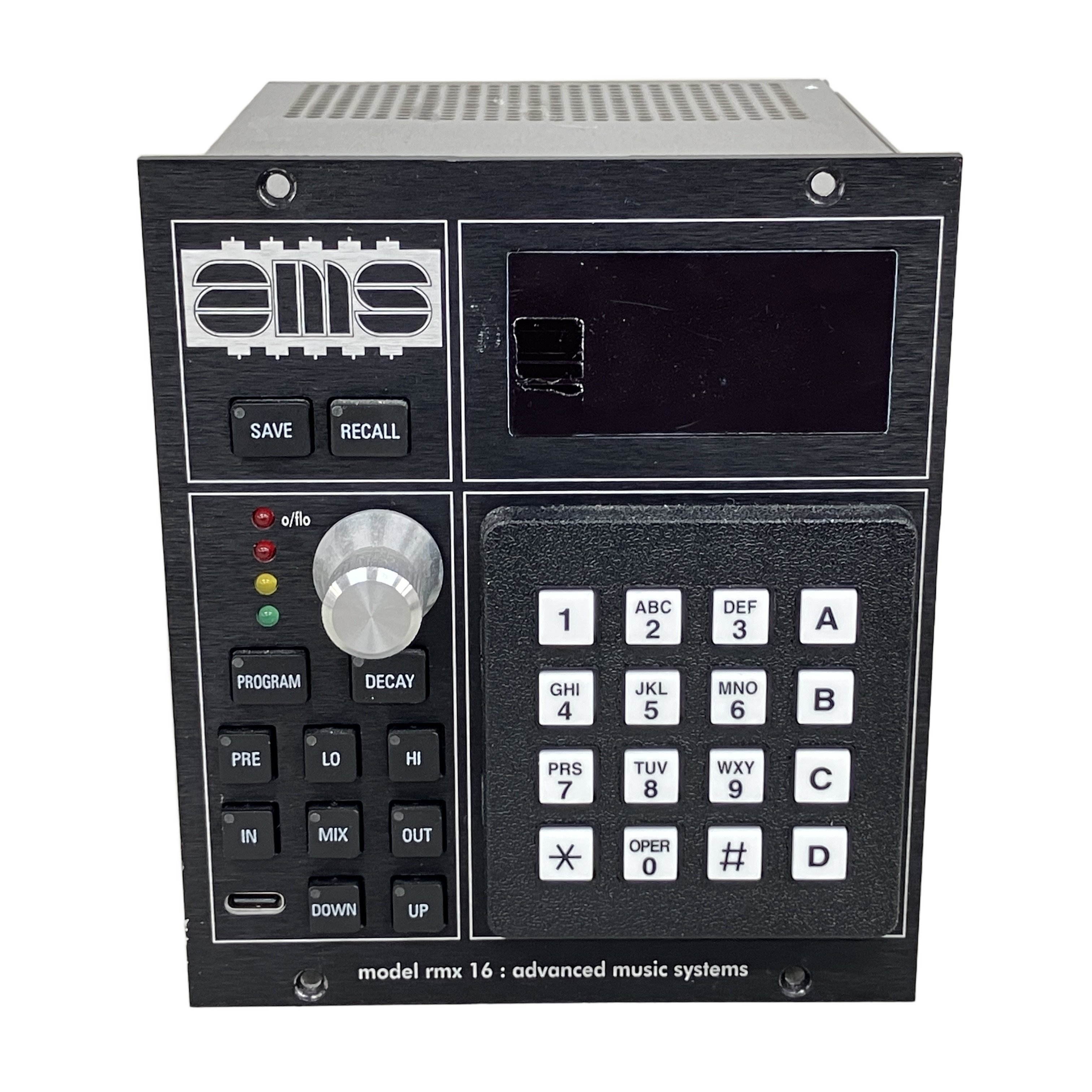 AMS NEVE RMX 16 500 Series Digital Reverb Module：音楽史に刻まれた「あの大ヒットサウンド」を忠実に再現。AmbienceからNon-Linまで、全9種類のオリジナル・アルゴリズムを凝縮したハイエンド・プロセッサー。