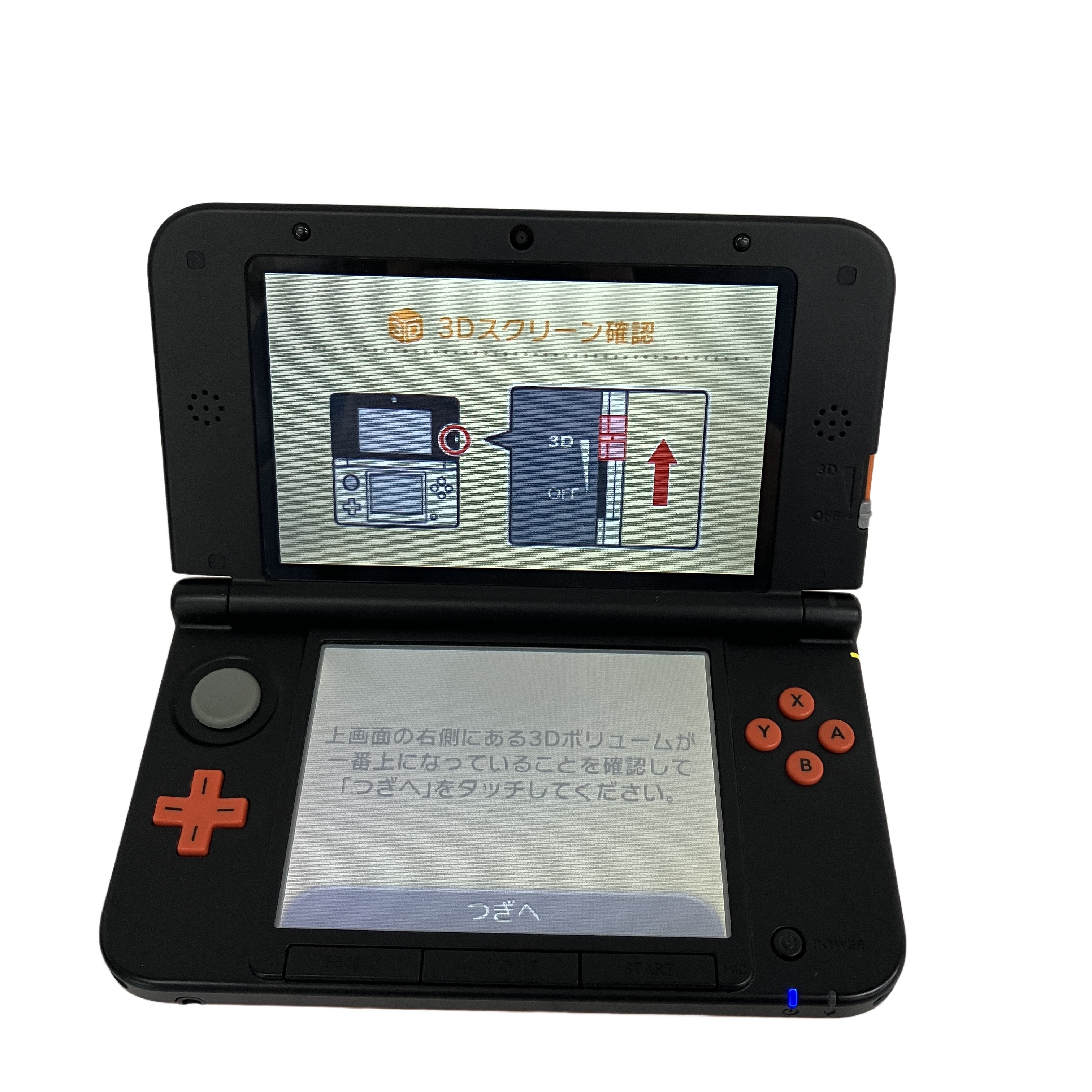 NINTENDO 3DS LL SPR-001 ゲーム機 オレンジ ブラック