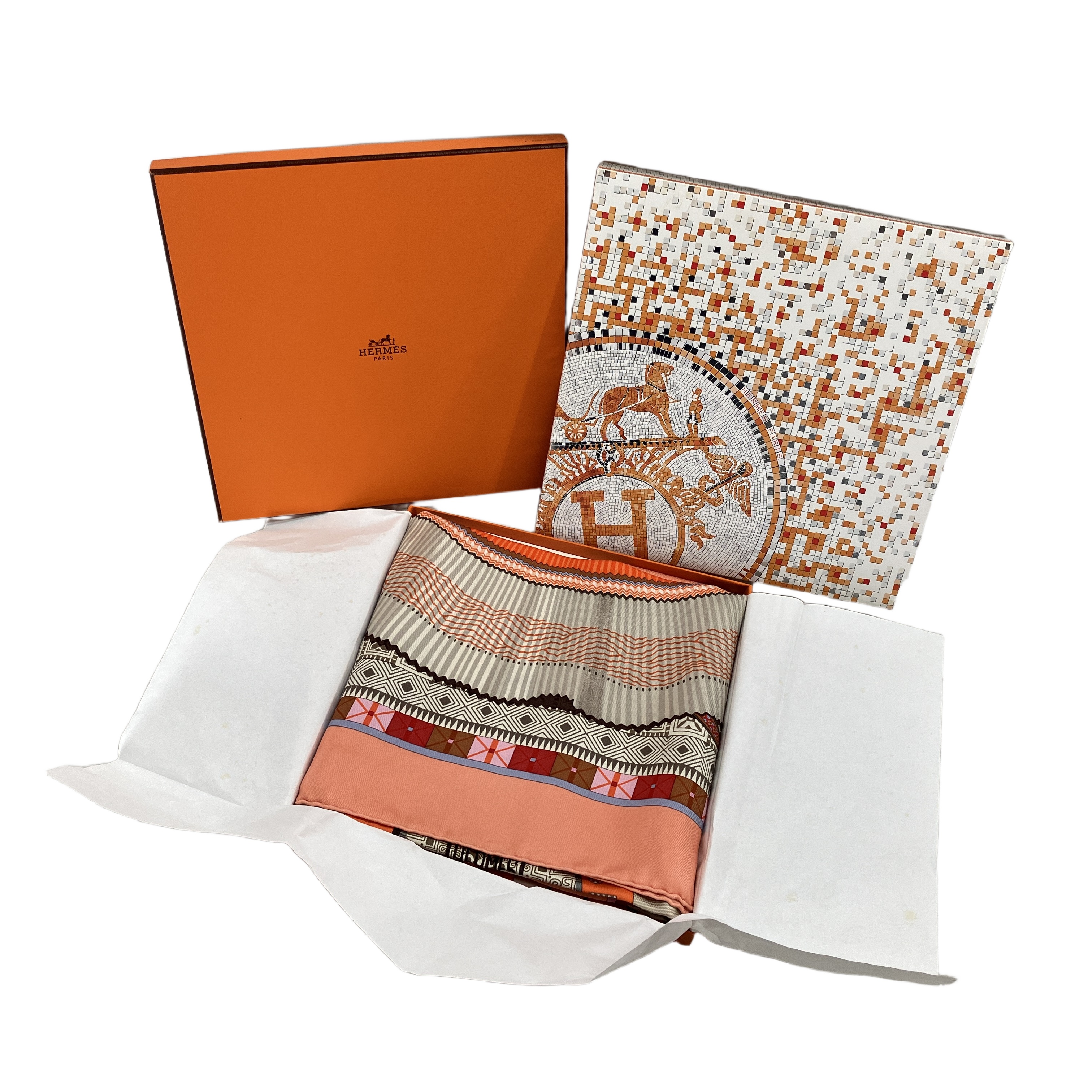 HERMES ミャオ族の100の襞 スカーフ