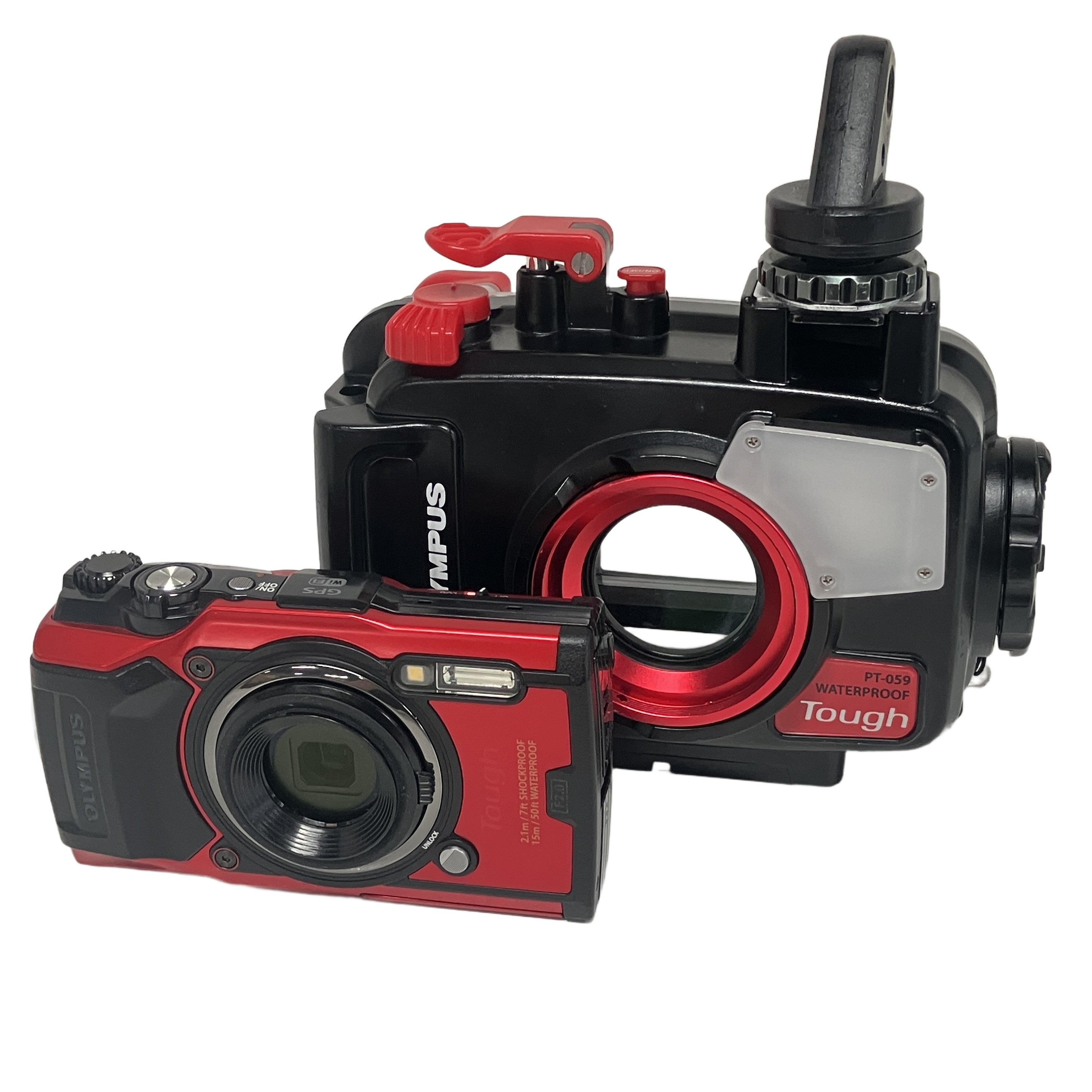 OLYMPUS Tough TG-6 PT-059 ハウジング セット オリンパス 水中 カメラ 撮影 中古