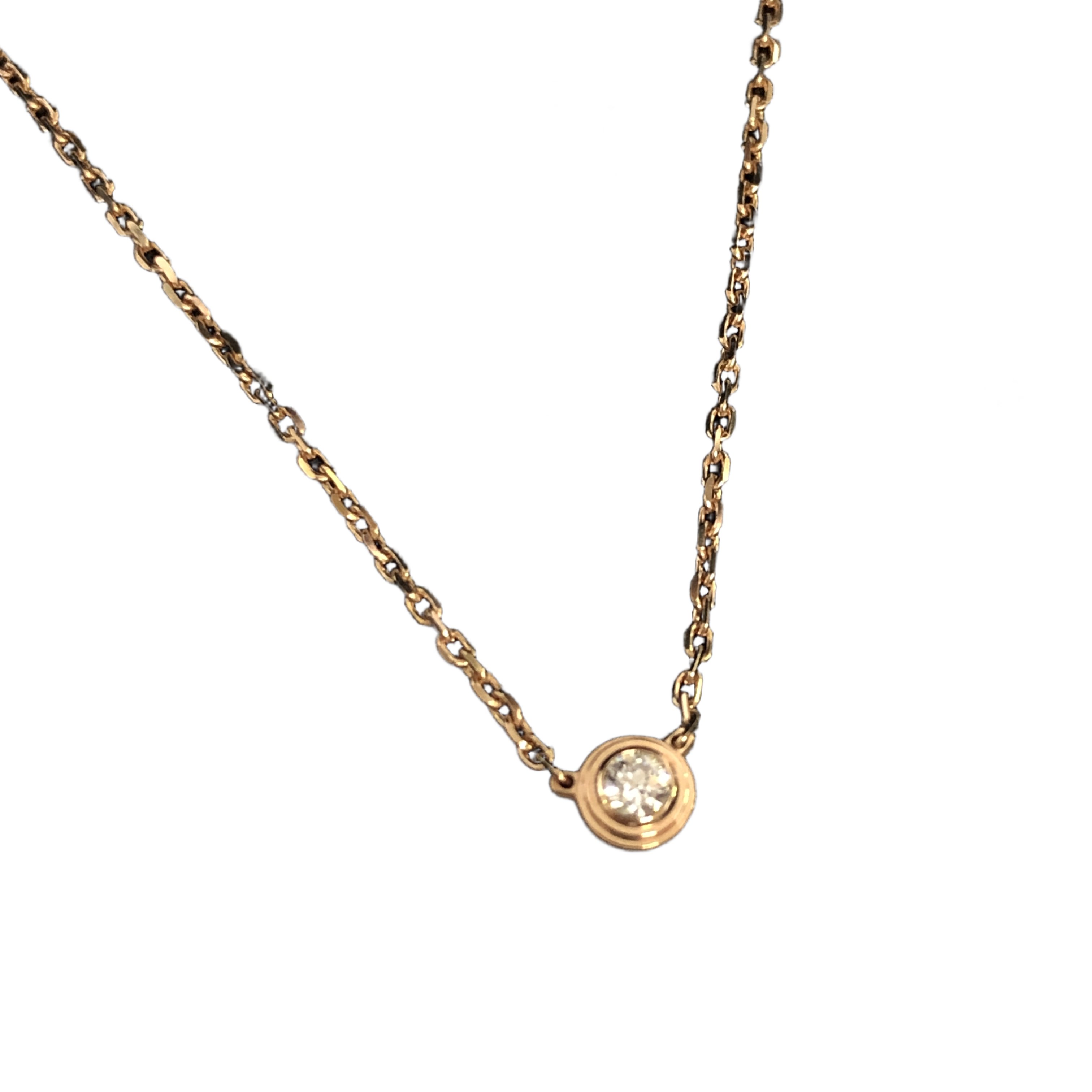 見込み110%掛率 Cartier ダムール ディアマンレジェXS PG ネックレス