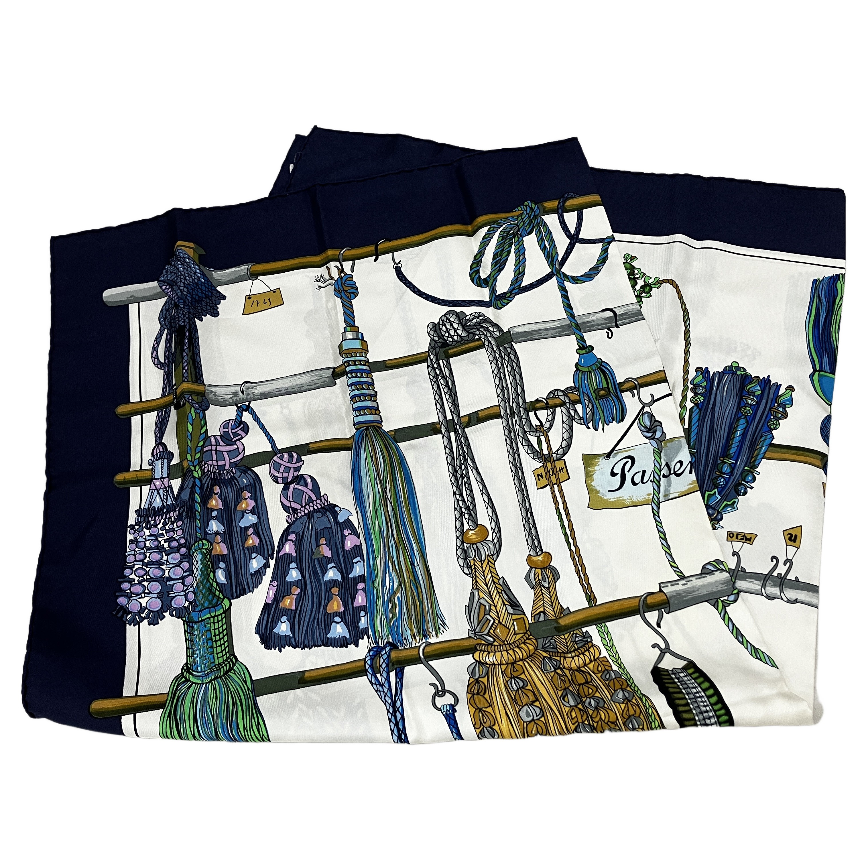 HERMES カレ90 PASSEMENTERIE シルクスカーフ エルメス ブランド 中古