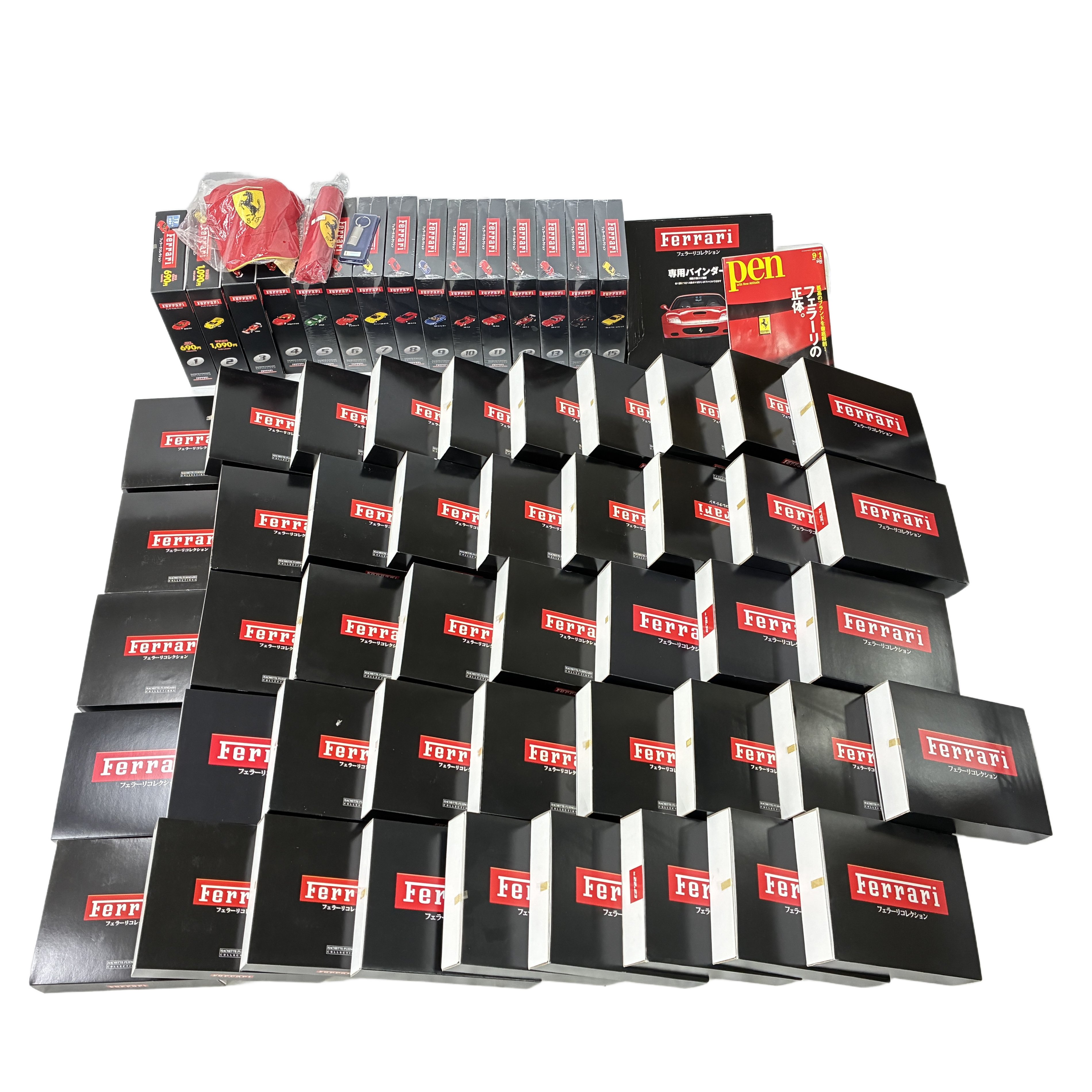未開封品多数 アシェット フェラーリ全105巻!限定公式グッズ5点付き ! !