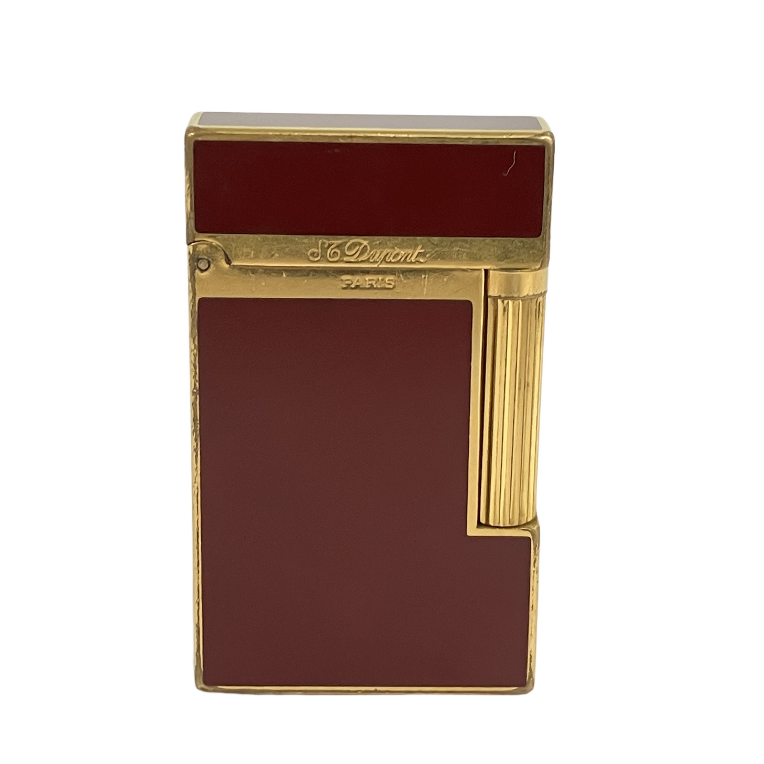 S.T Dupont エス テー デュポン ライン2 ライター ボルドー 火花確認済み 中古