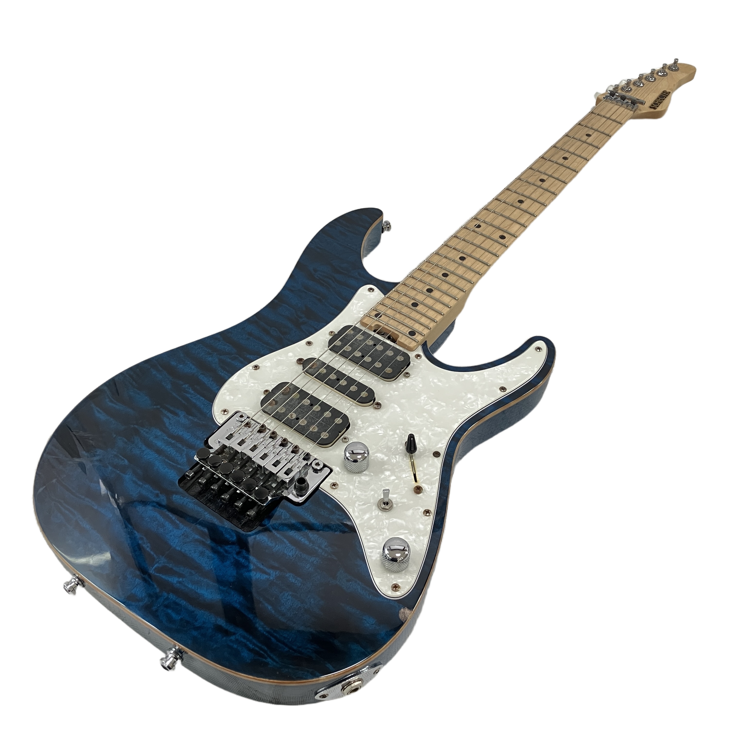 SCHECTER SD-2-24-AL(2008年製):アルダーボディ×HSHの圧倒的万能性。激しいアーミングに応えるFloyd Roseブリッジ交換済みの、弾き込まれた即戦力ギア。