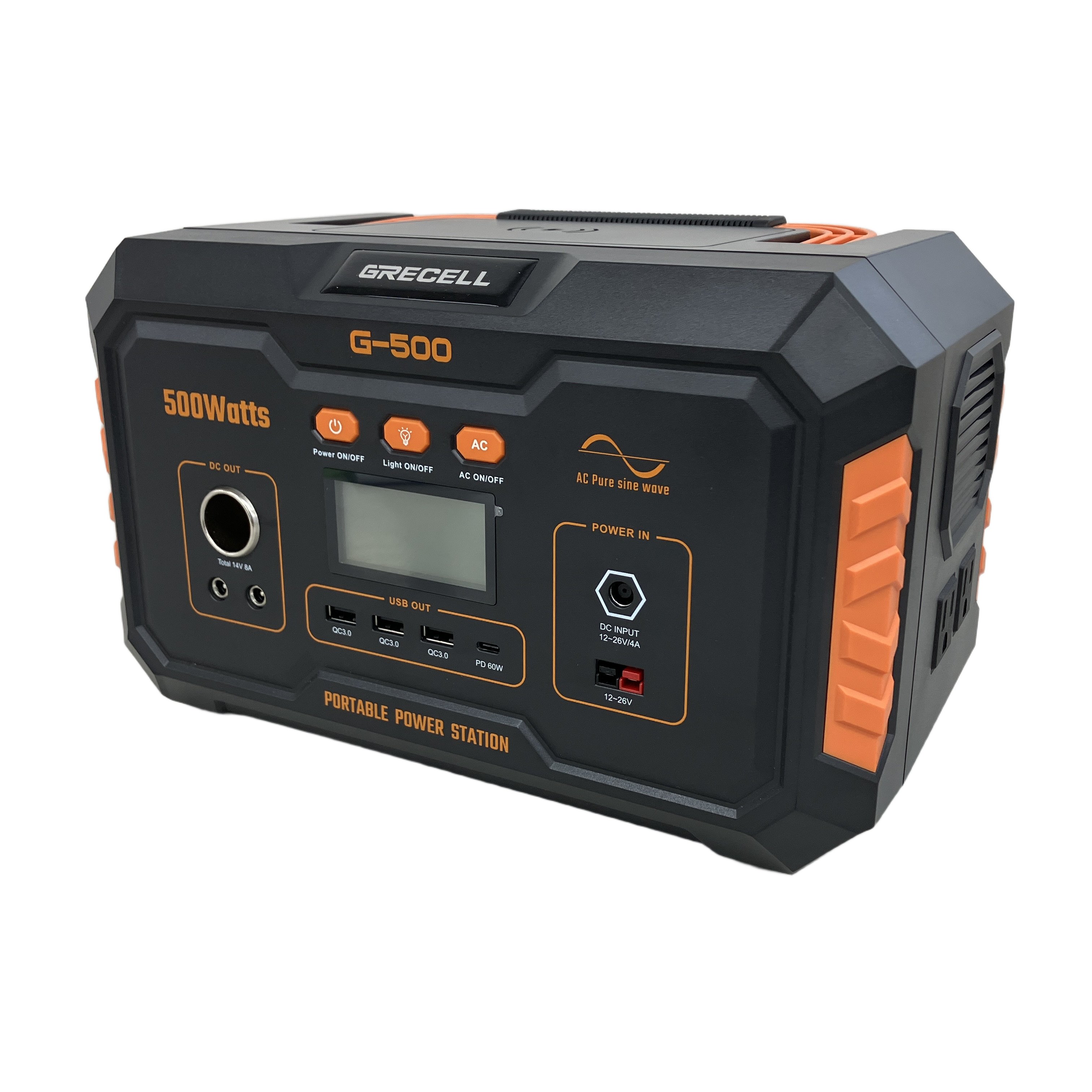 GRECELL グリセル G-500 ポータブル電源 アウトドア 中古 美品