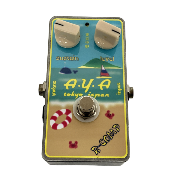 A.Y.A TOKYO JAPAN R-COMP コンプレッサーペダル ROSS compressor ハンドメイド エフェクター ROSSコンプレッサー系 音響機材 中古