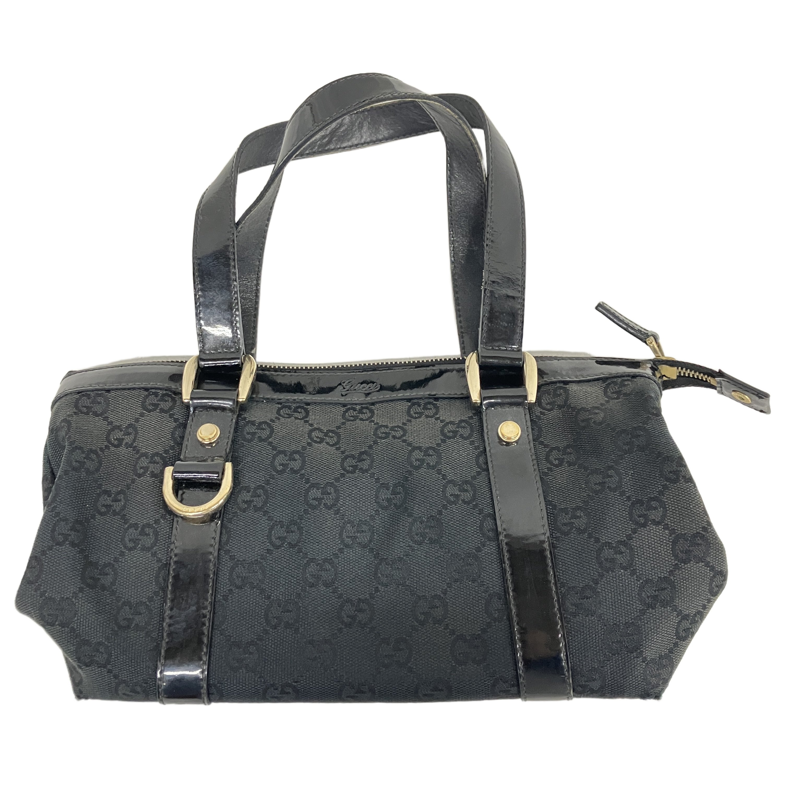 GUCCI GGキャンバス アビーライン ブランド ハンドバッグ 中古