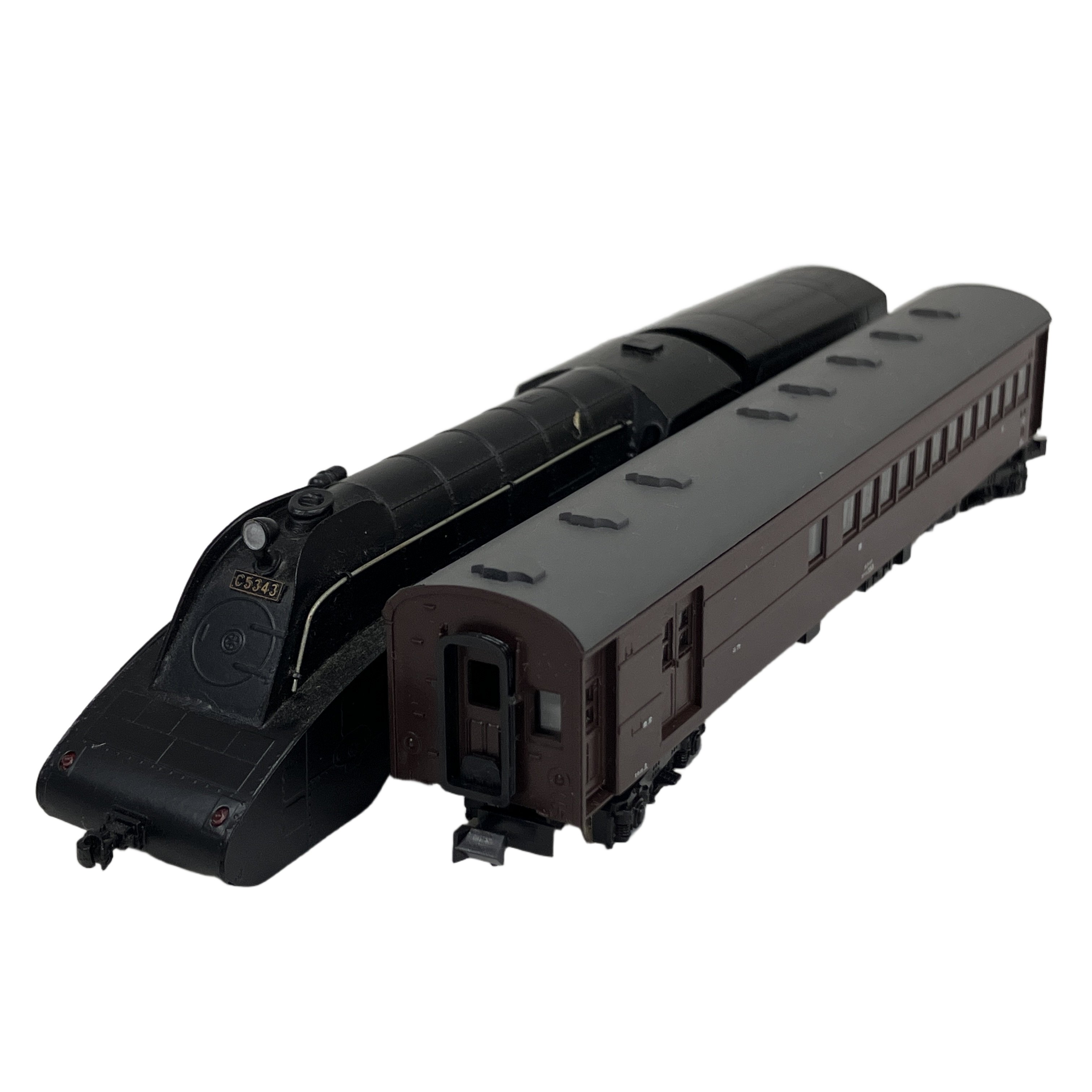 中村精密 国鉄 C53 流線型 蒸気機関車 他 KATO 44系客車 計7両 鉄道模型 中古