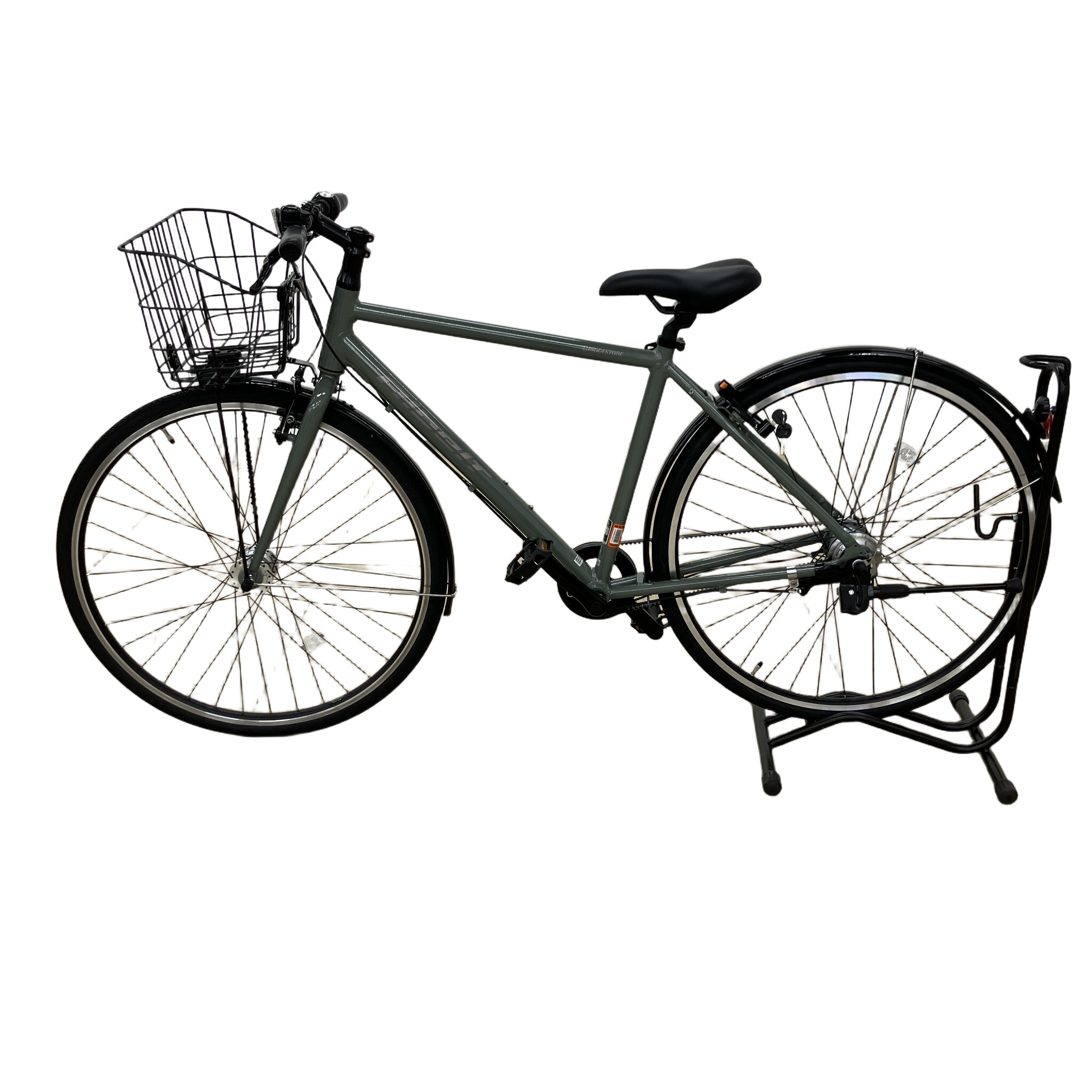 BRIDGESTONE アルベルト スポーツ ABS486 M.Xソフトカーキ 5段変速 自転車 中古 良好
