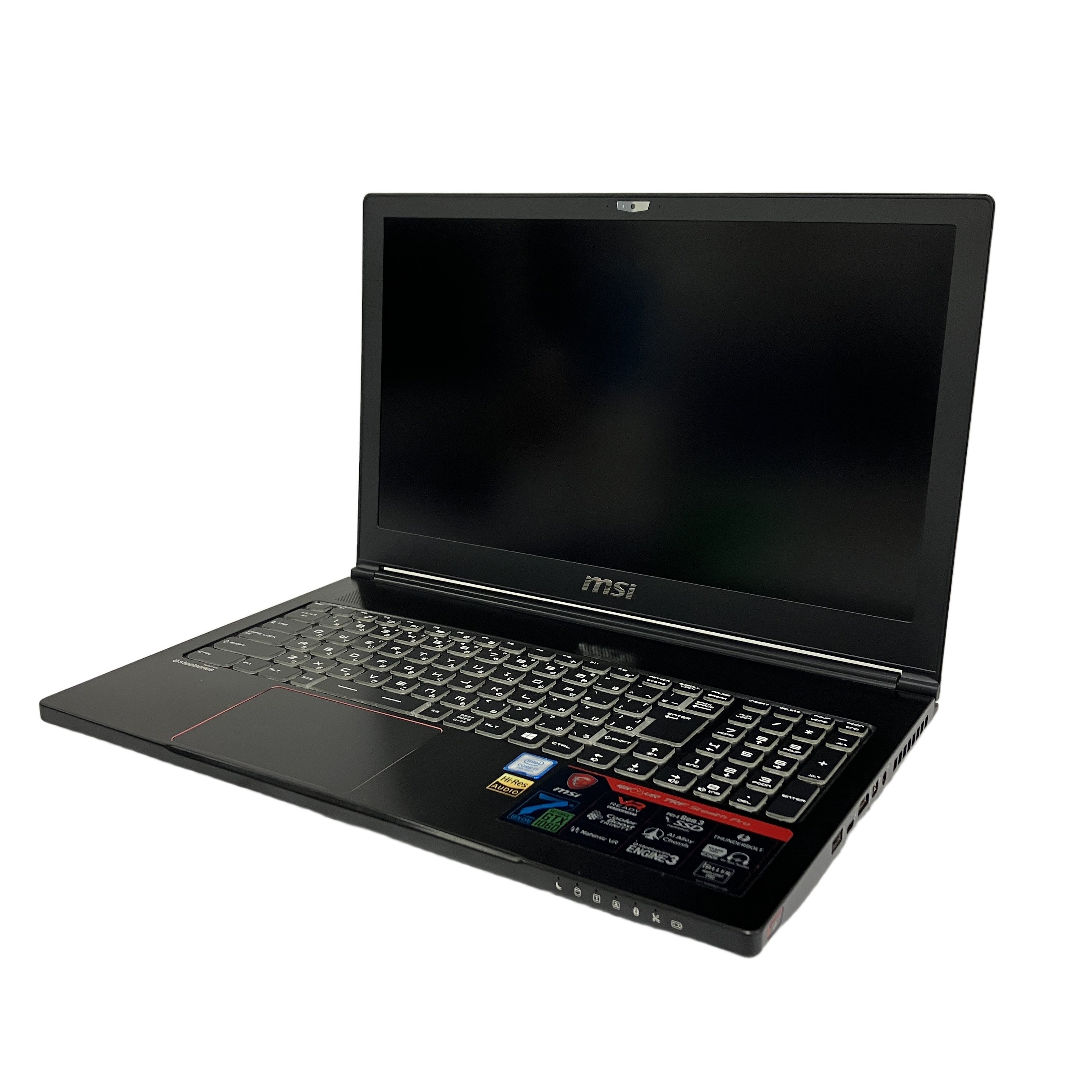 MSI GS63VR 7RF ゲーミングノート PC Intel Core i7-7700HQ 2.80GHz 8GB SSD256GB、HDD1TB 15.6型 Win 11 Home 中古