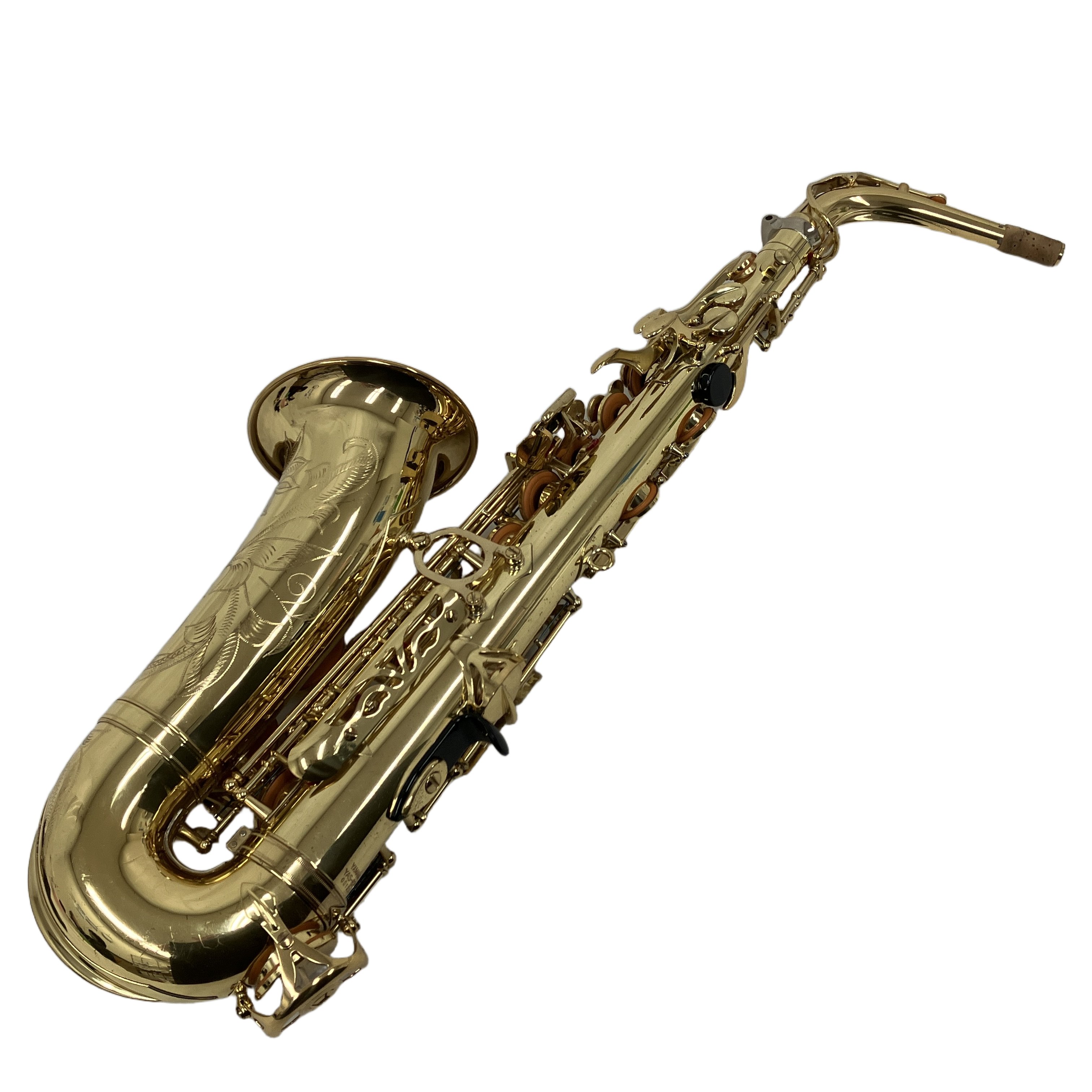 YAMAHA YAS-875 ゴールドラッカー M1ネック ハードケース付き アルトサックス 管楽器 中古