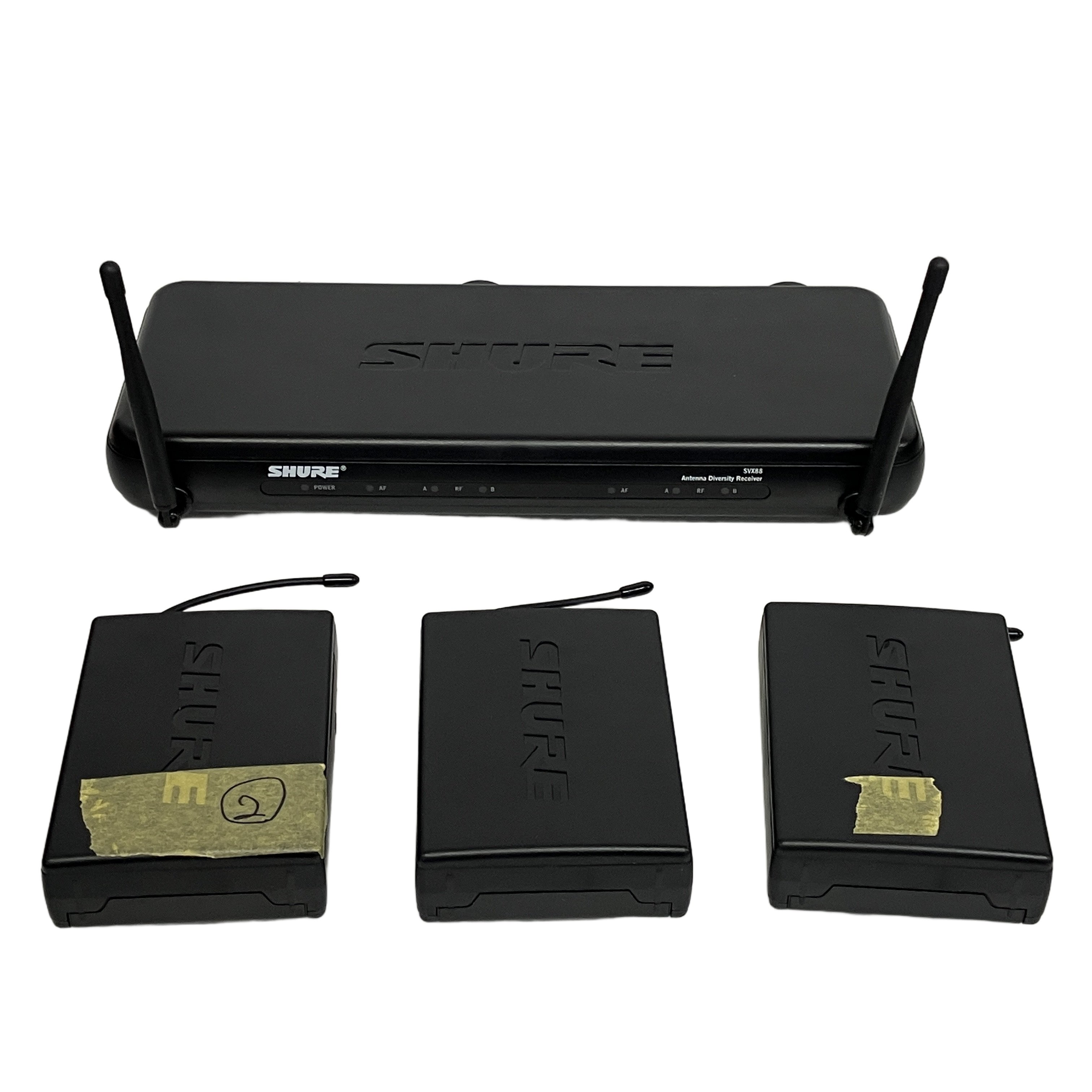 SHURE SVX88 SVX1JB1 デュアルワイヤレス受信機 ボディーパック送信機 音響機材 中古