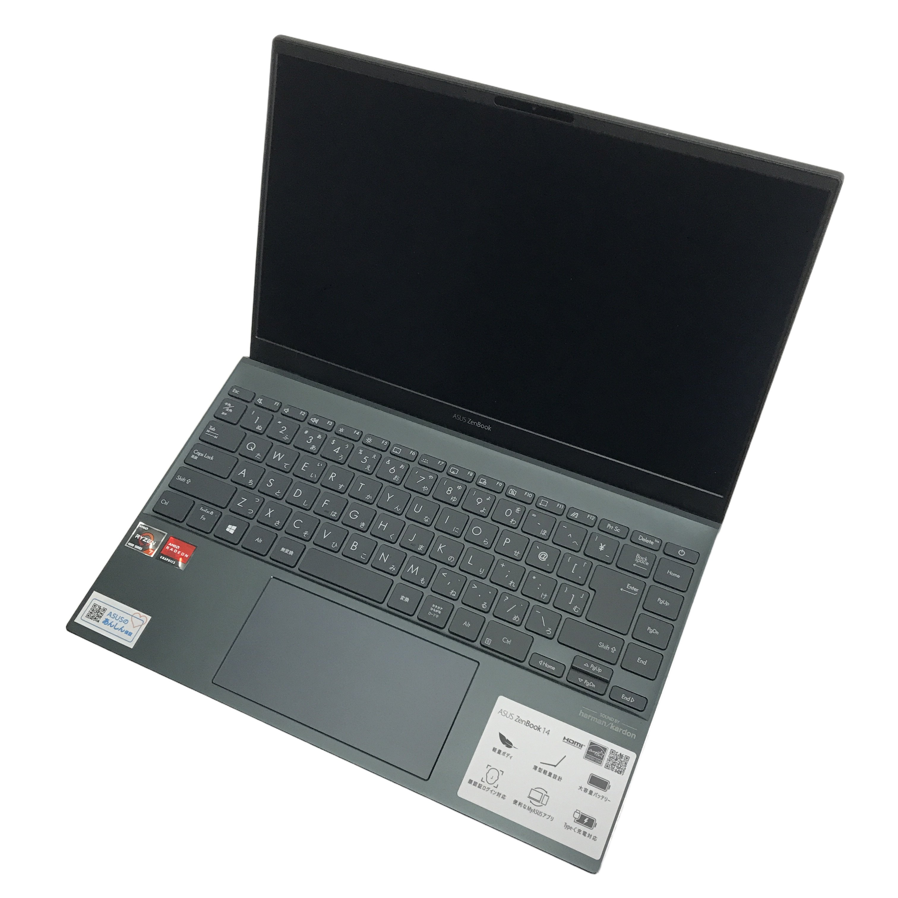 ASUS ZenBook UX425IA_UM425IA ノート PC AMD Ryzen 7 4700U with Radeon Graphics 16GB SSD512GB 14型 Win 11 Home 中古