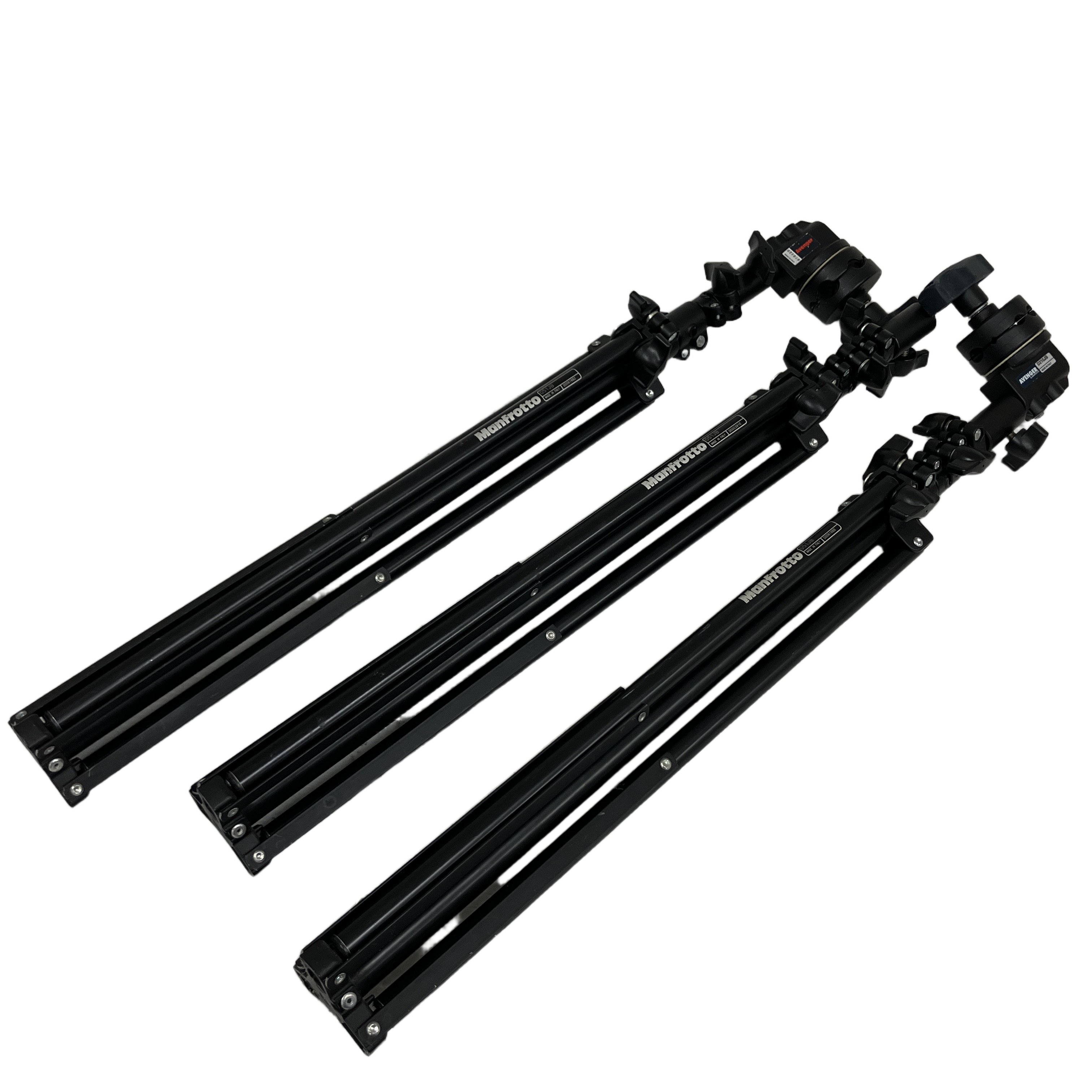 Manfrotto マンフロット 051JB ライトスタンド 3点セット 撮影機材 照明 スタジオ カメラ 周辺機器 中古