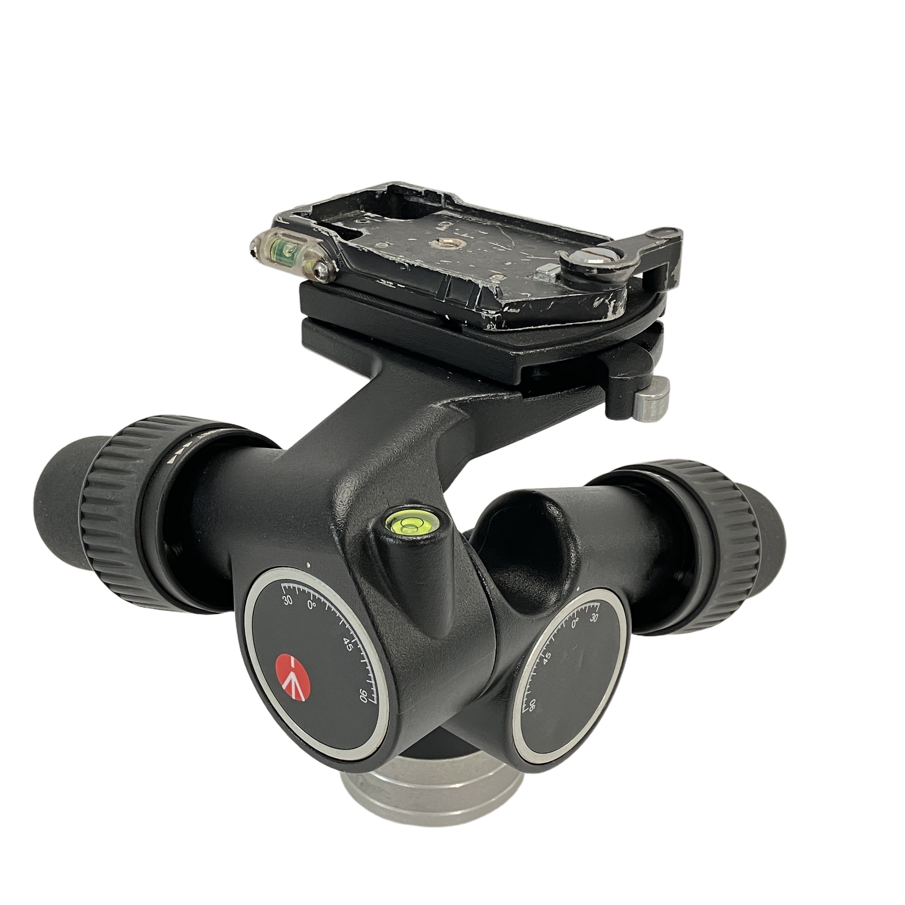 Manfrotto 405 ギア 付き プロ 雲台 カメラ 周辺機器 マンフロット 中古