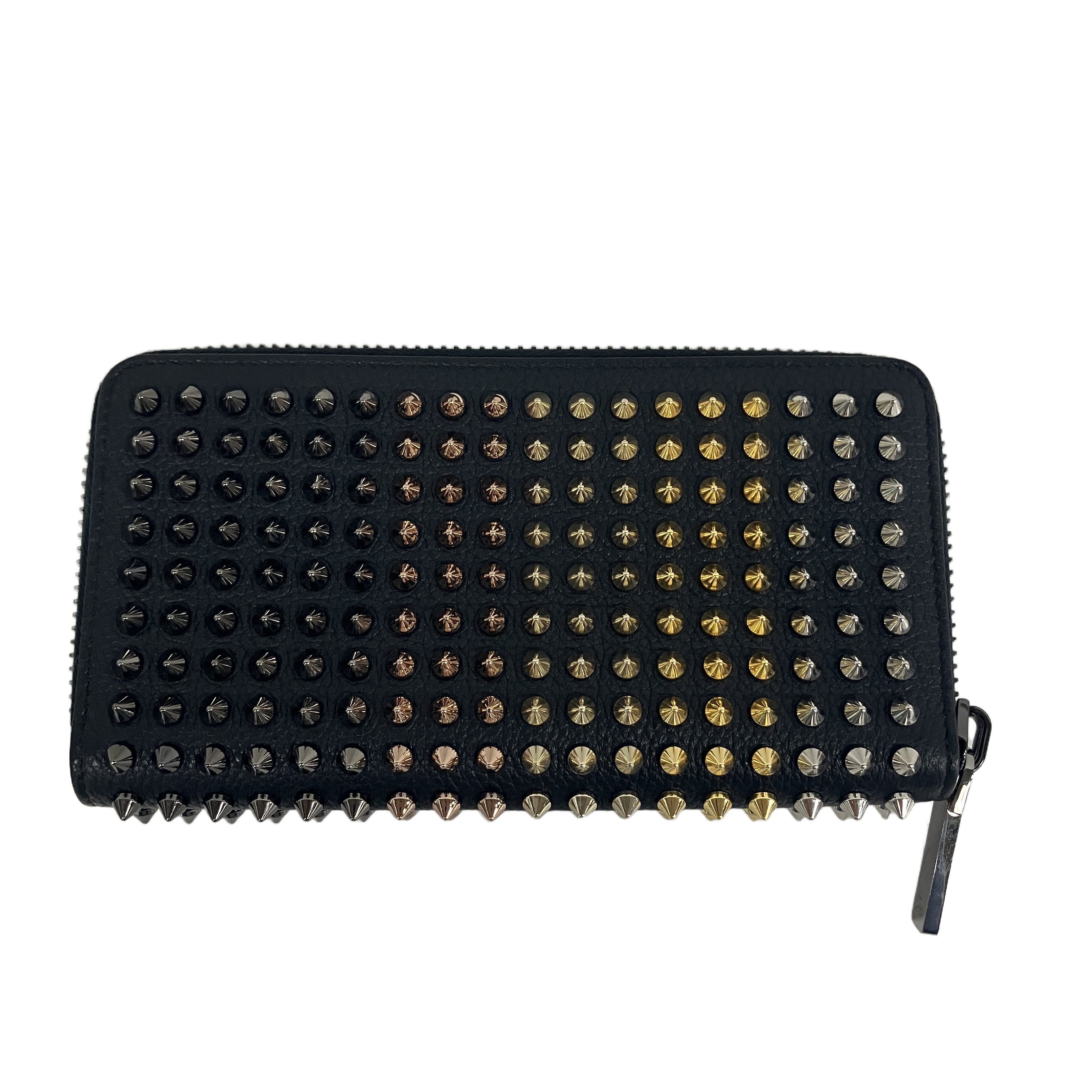 Christian Louboutin クリスチャン ルブタン スタッズジッピーウォレット 財布 中古 美品