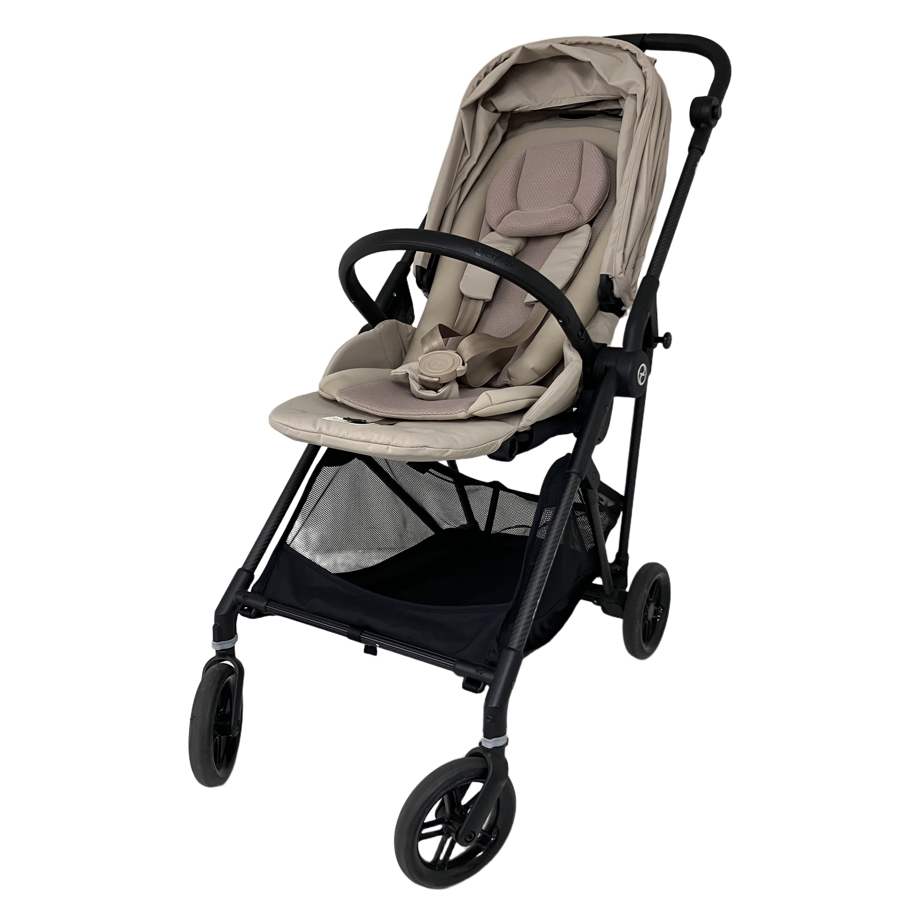 CYBEX Melio Carbon A型 ベビーカー レインカバー 付き サイベックス メリオ カーボン 中古