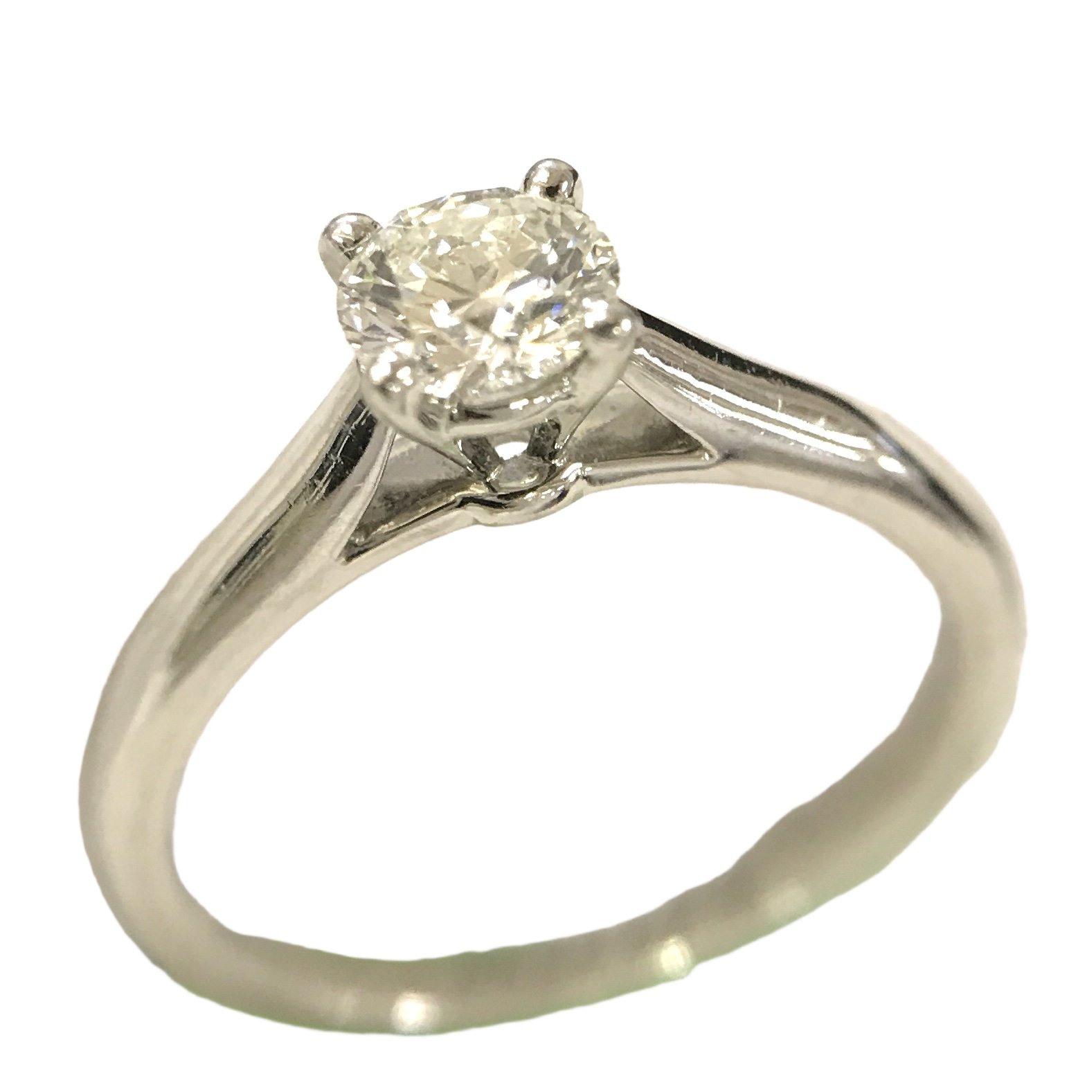 見込み150%掛率 6123196-5 Cartier カルティエ リング ダイアモンド 0.46C D 3.9g
