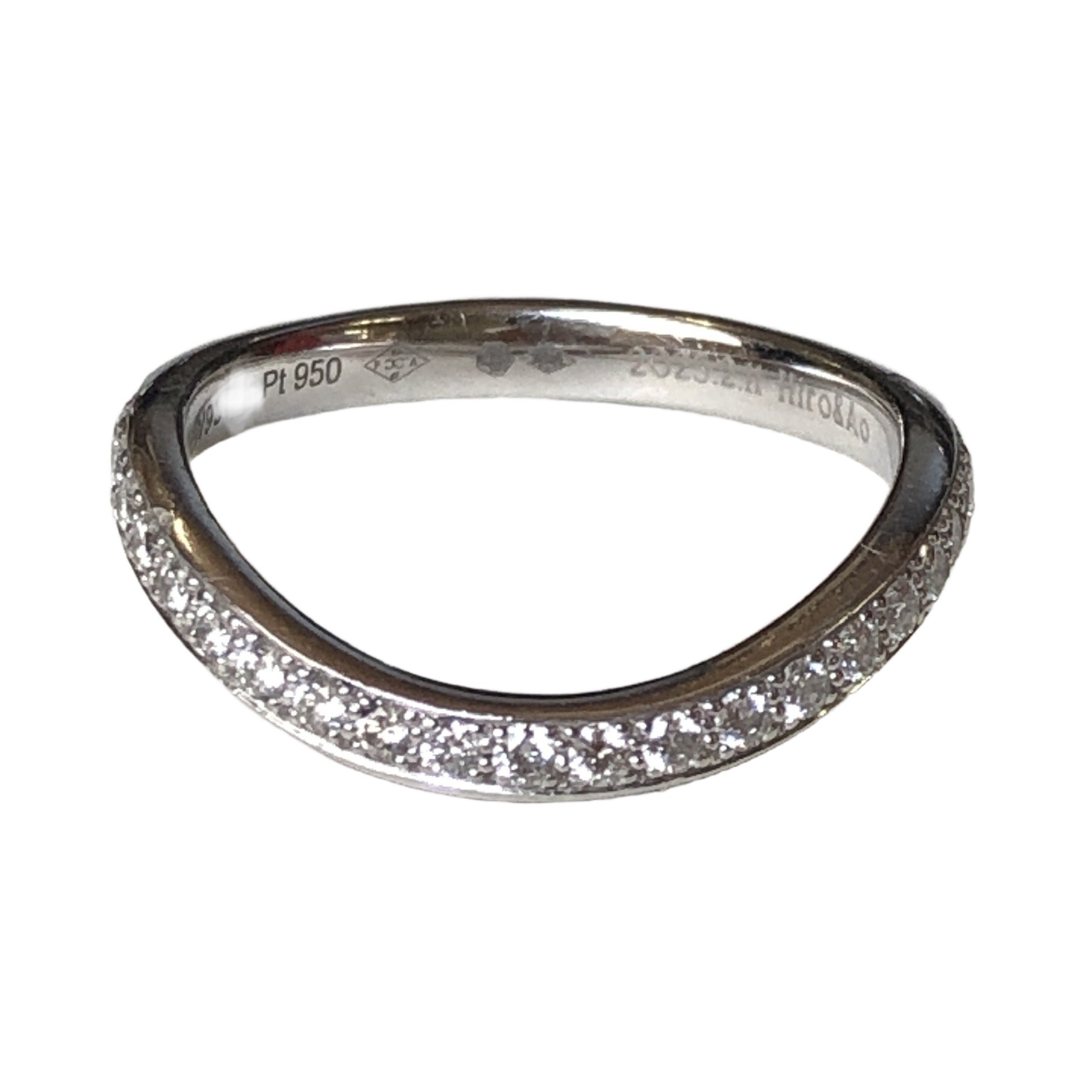 見込み160%掛率 6123196-4 Cartier カルティエ リング Pt950 ネーム 4.2g