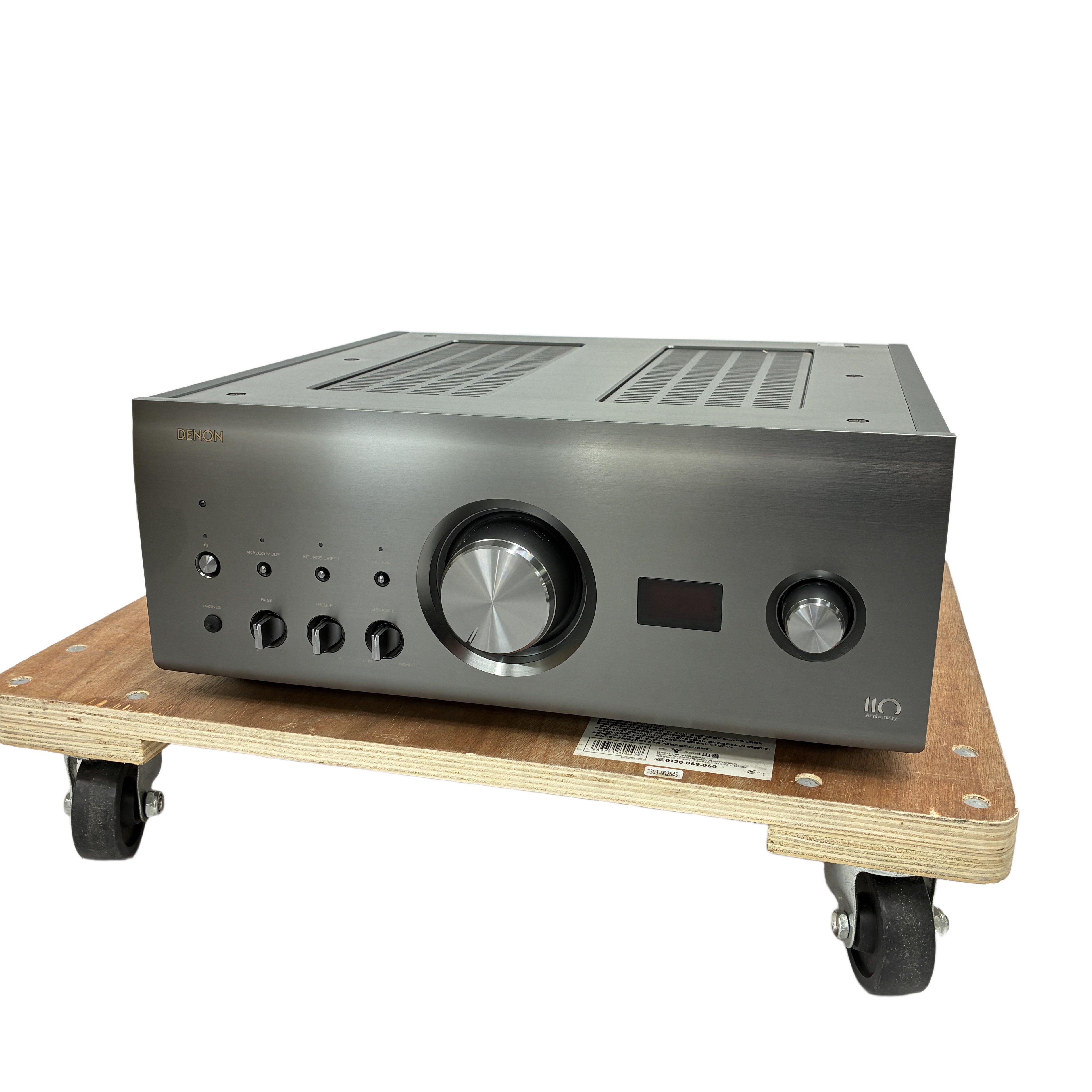 DENON PMA-A110 プリメインアンプ(2021年製 / 創立110周年記念モデル):専用グラファイト・シルバー外装。元箱・リモコン・取扱説明書が揃った、デノンの情熱と最新テクノロジーが結晶した最高峰インテグレーテッドアンプ。