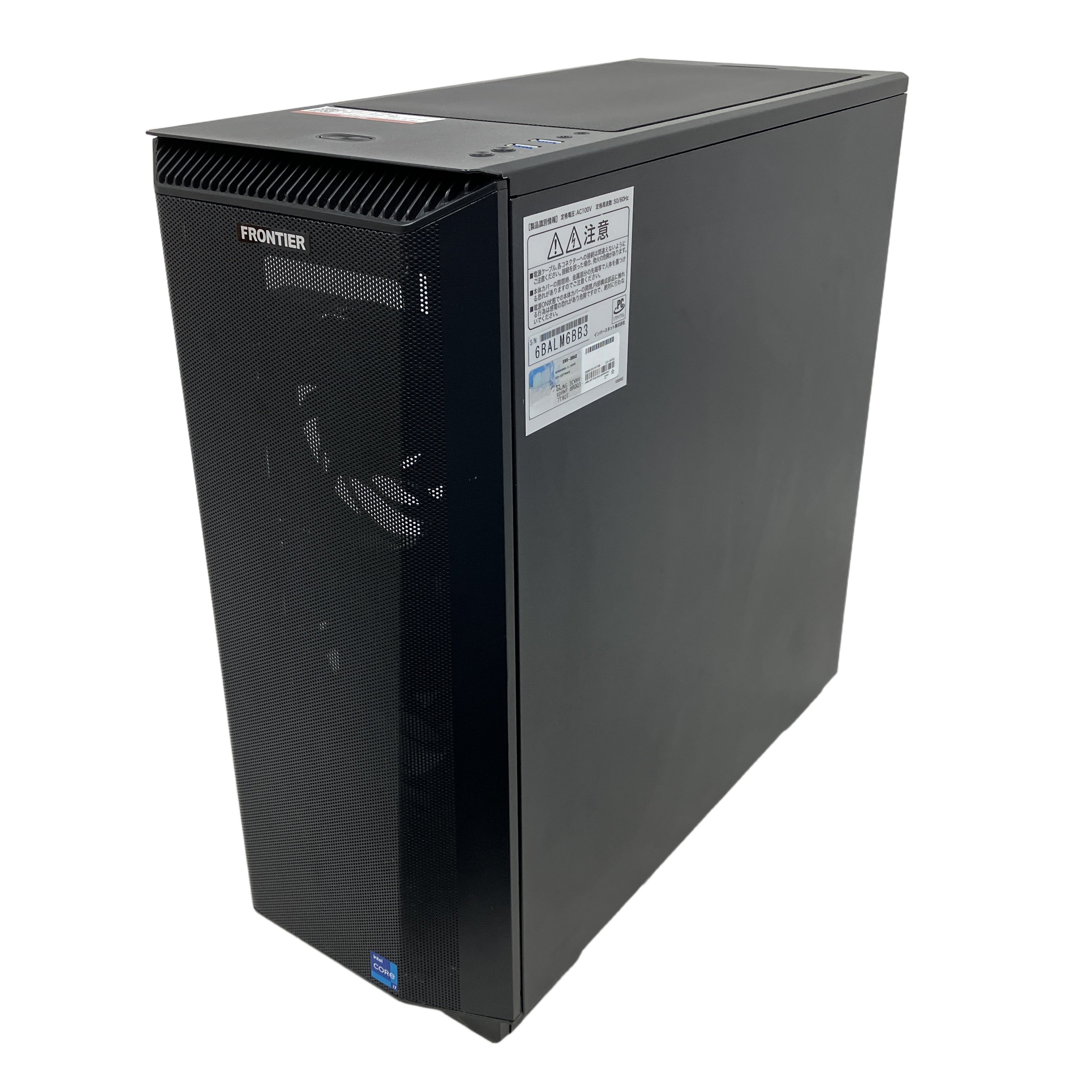 FRONTIER デスクトップ パソコン i7 12700F 32GB HDD 1TB SSD 1TB RTX 3080 win11 中古
