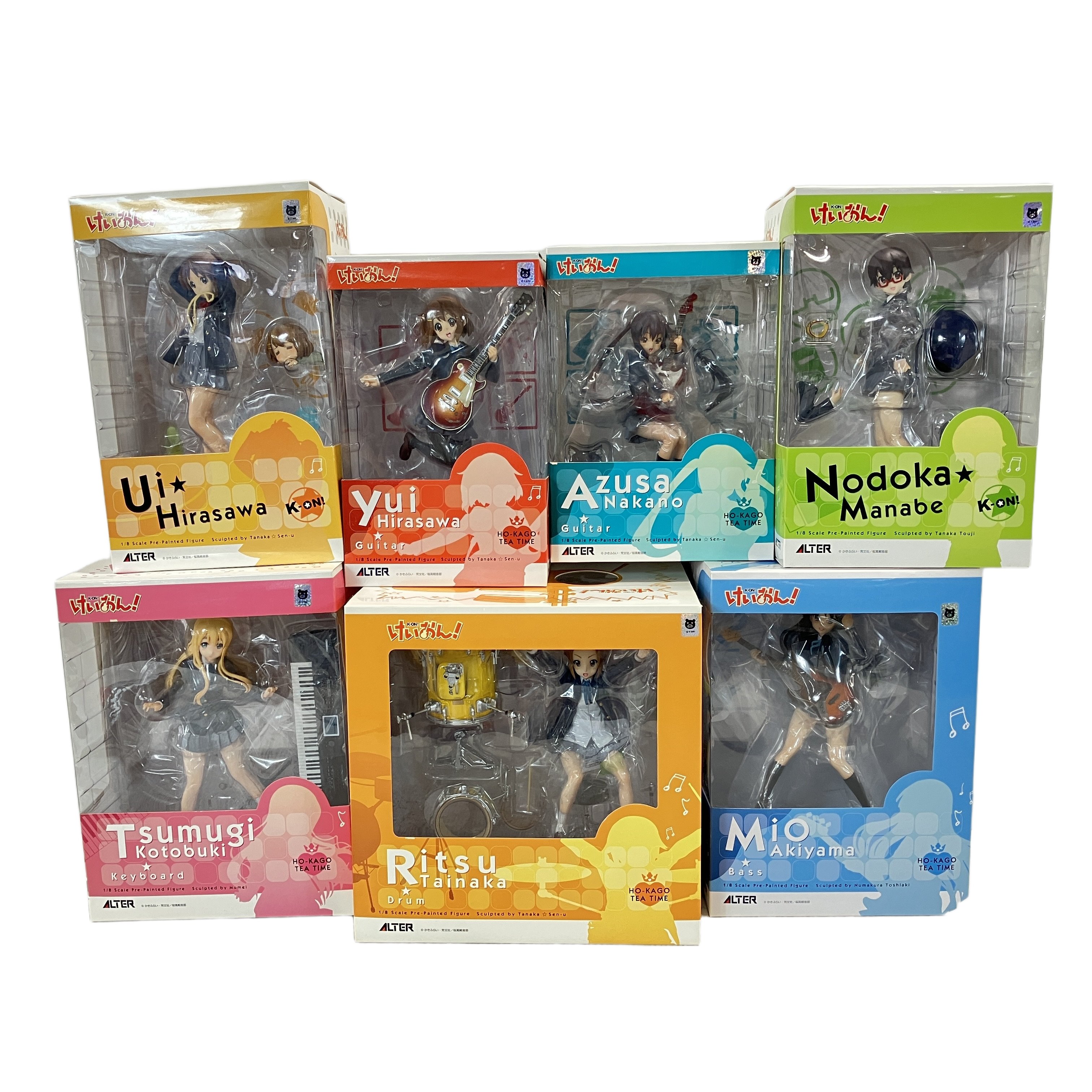 ALTER けいおん! K-ON! 放課後ティータイム フィギュア 7点 セット アルター 未展示 未使用 未開封品