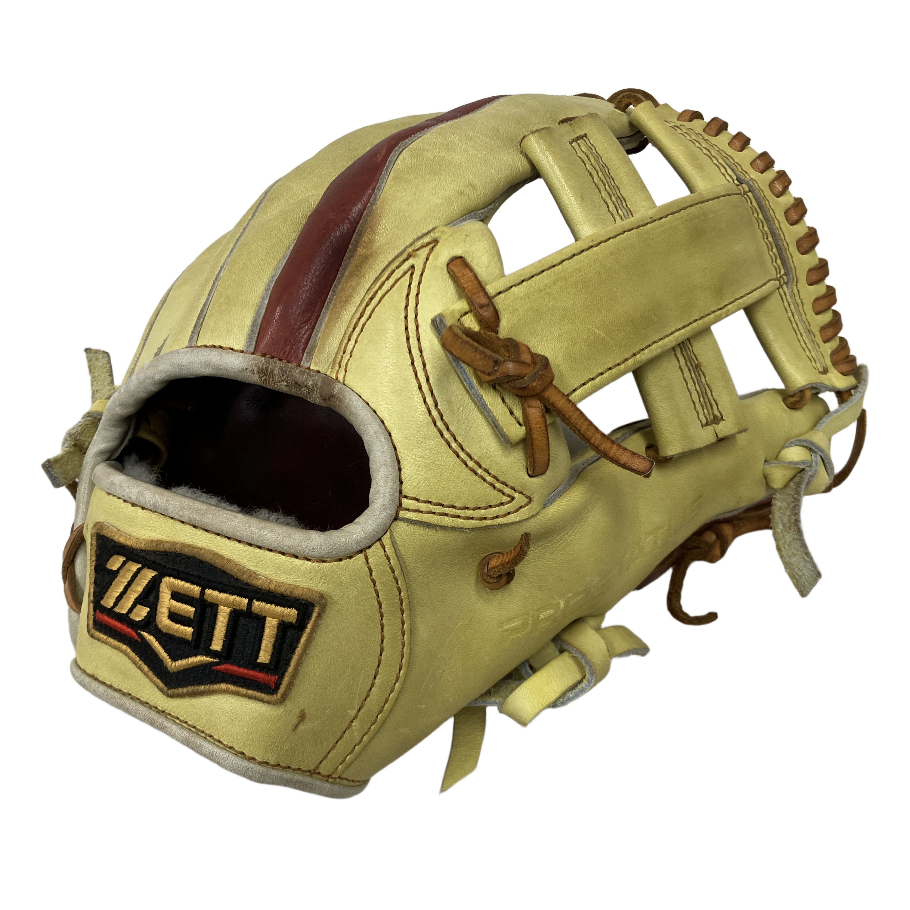 ZETT ゼット PRO STATUS ORDER プロステイタス グラブ 鈴木印 内野手 右投げ グローブ 中古 良好