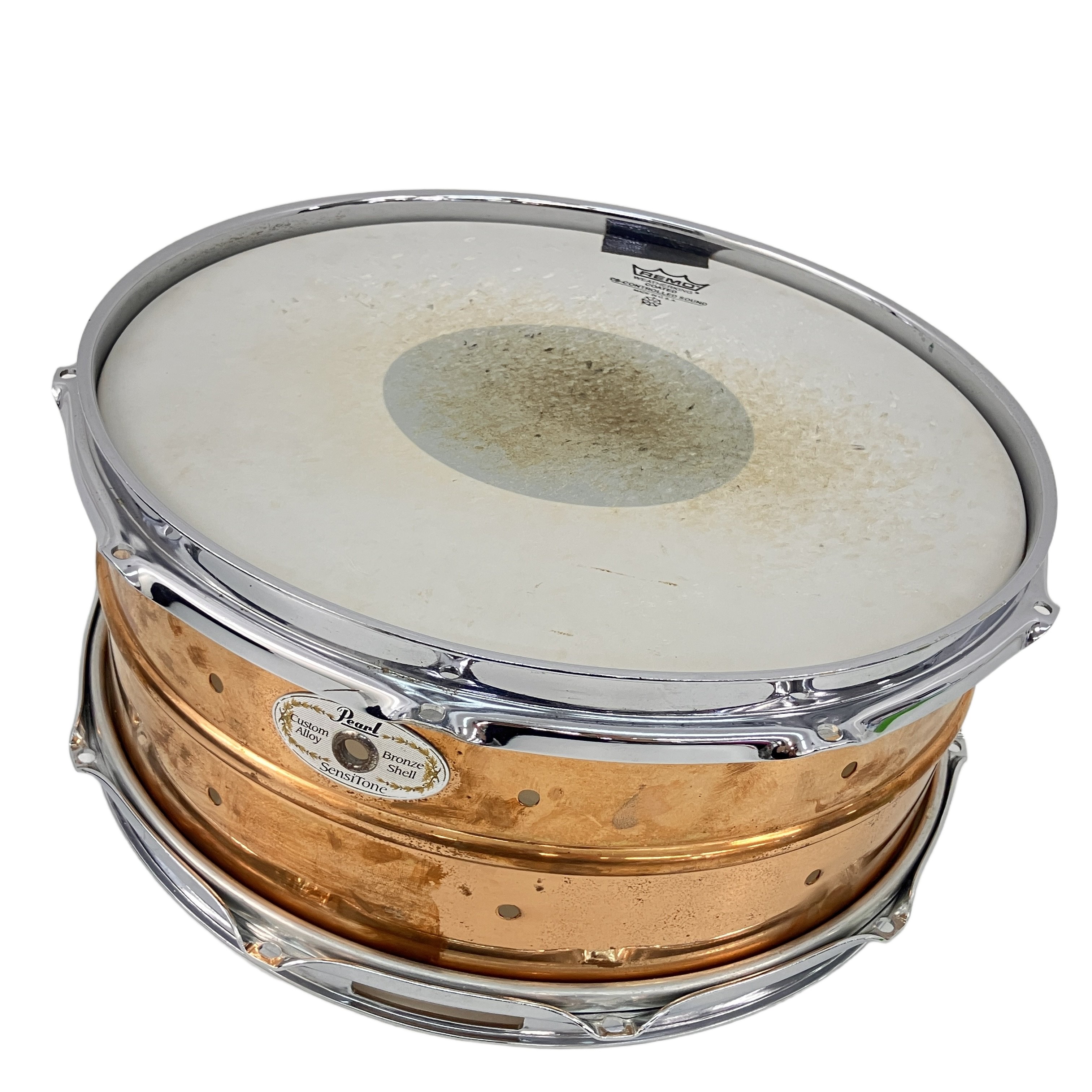 Pearl SensiTone Custom Alloy Bronze Shell パール スネアドラム 打楽器 中古