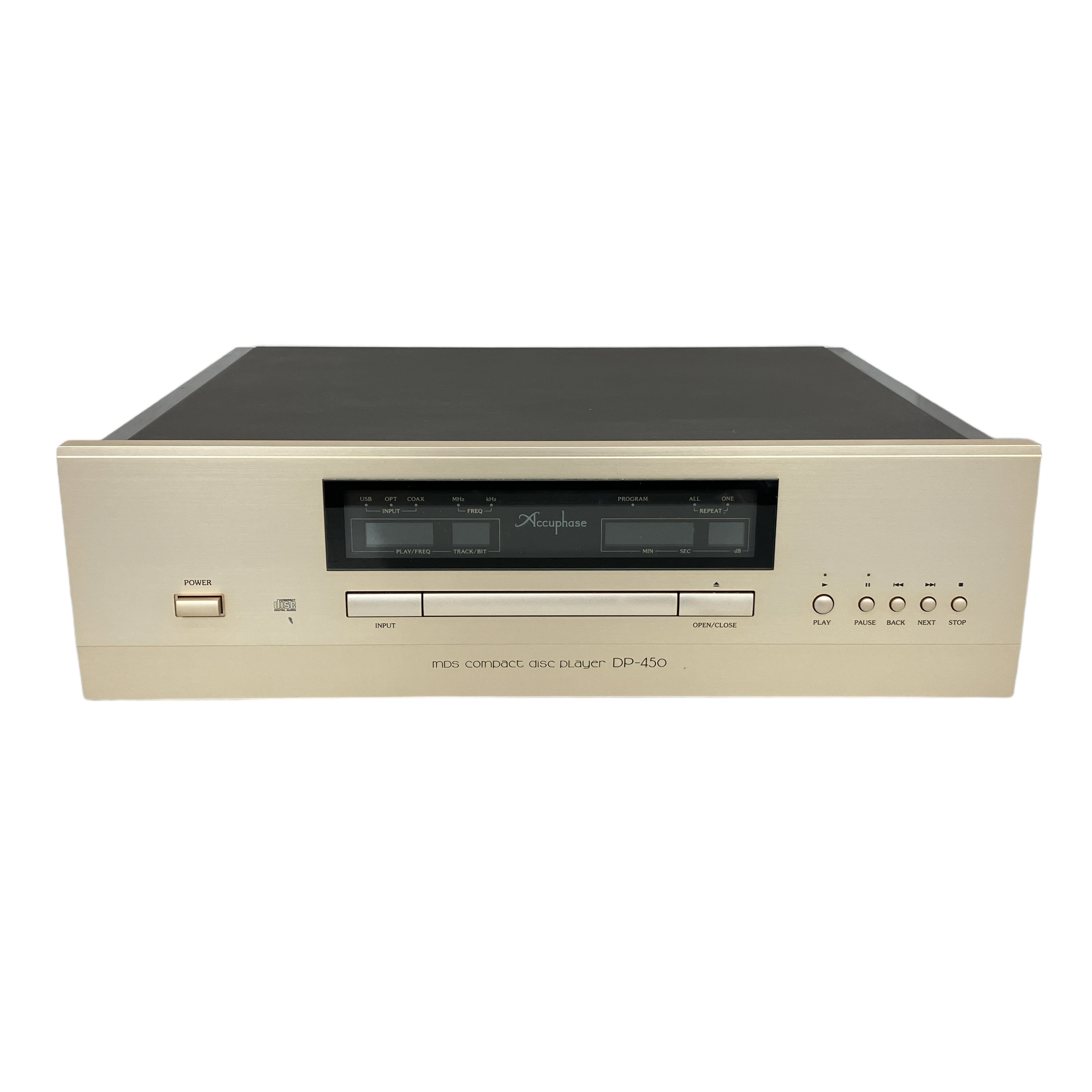 Accuphase DP-450 CDプレーヤー(4回路並列MDS+ D/Aコンバーター搭載 / USB入力対応):圧倒的な静寂と濃密な解像度。アキュフェーズの英知を結集した、デジタルオーディオの核心に迫る高級CDプレーヤー。