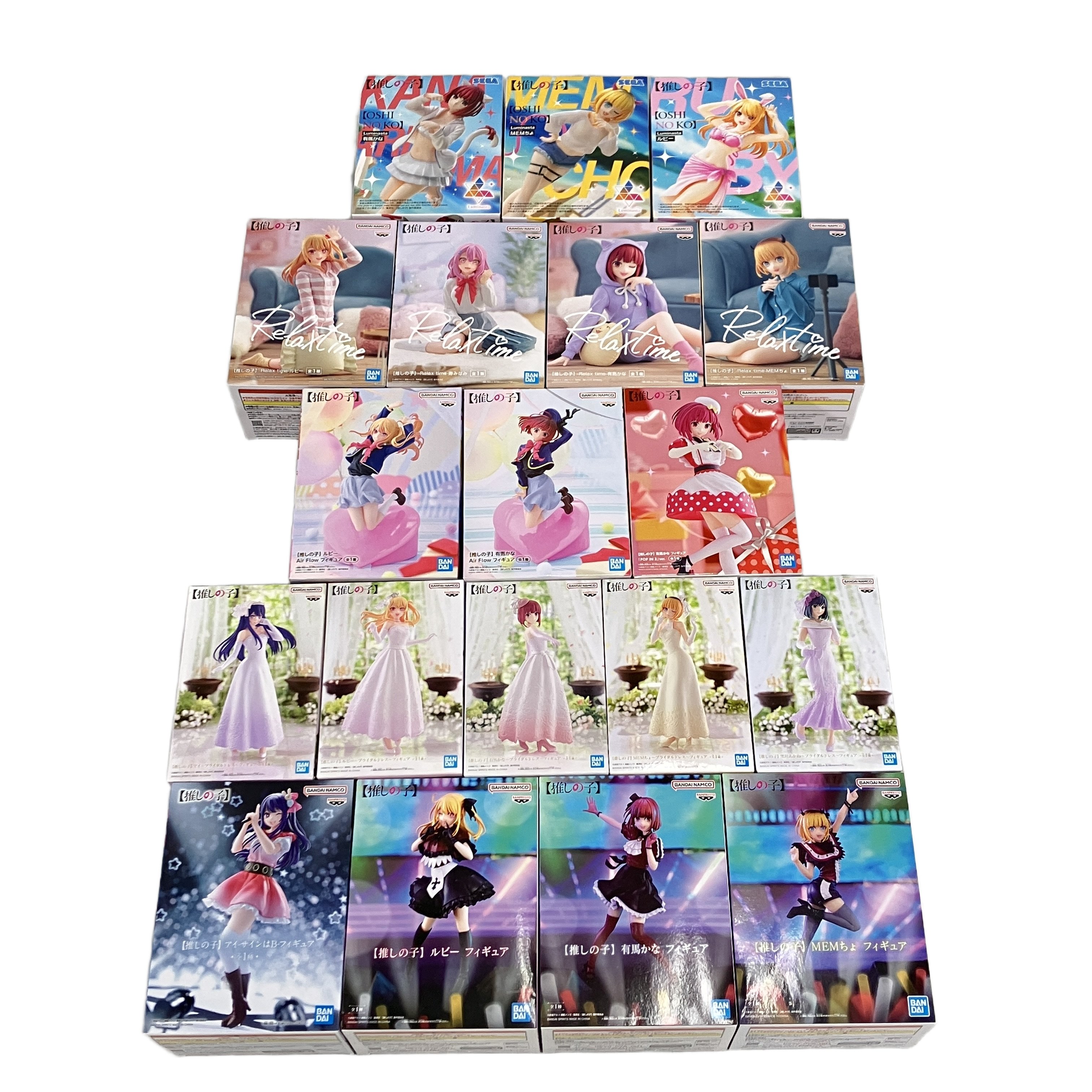 BANDAI 推しの子 フィギュア アイ ルビー 有馬かな MEMちょ 他 19体セット 未開封 未使用