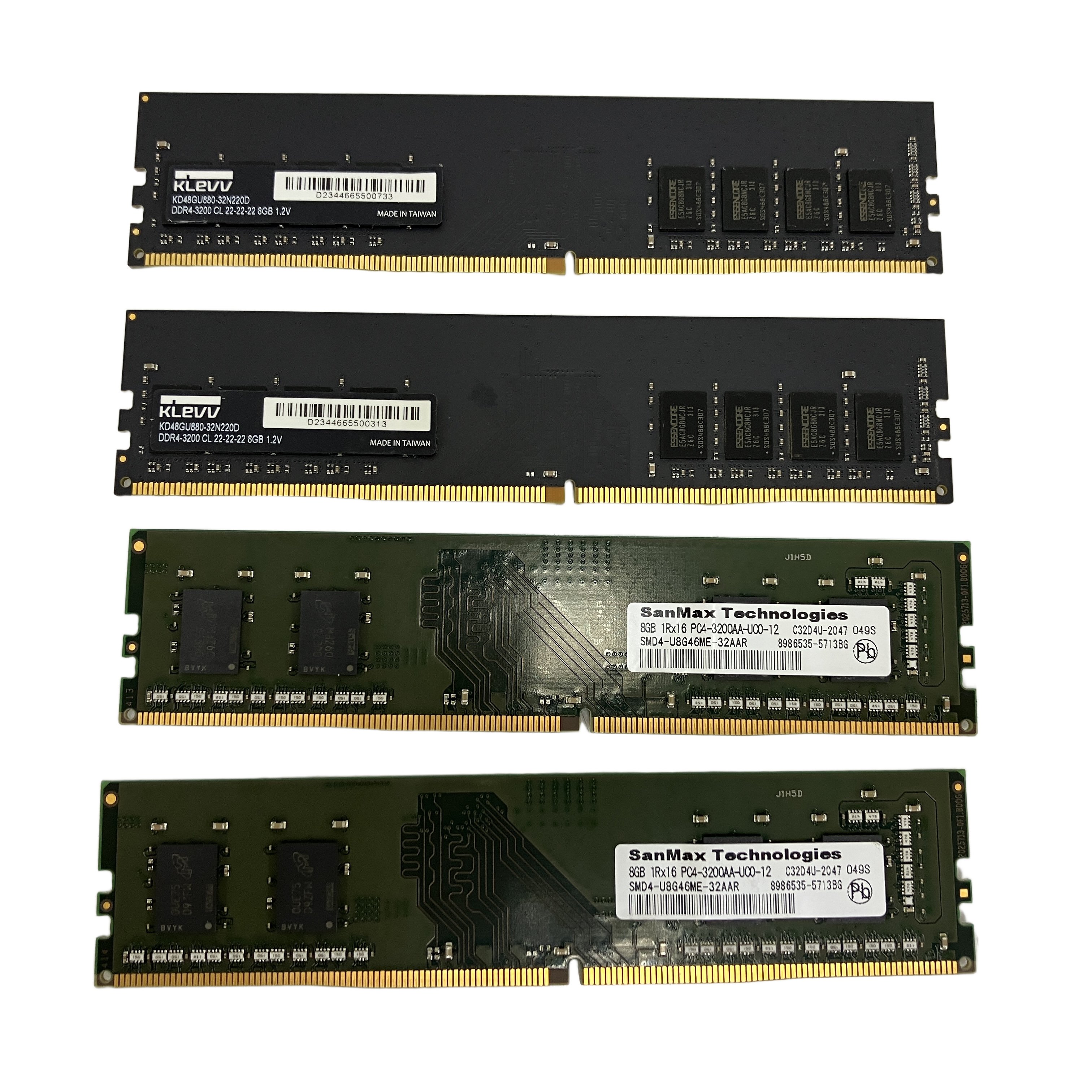 メモリ SanMax KLEVV 8GB 計4枚 グラフィックボード ZOTAC GAMING GEFORCE RTX 3070 セット PC パーツ 周辺 機器 中古