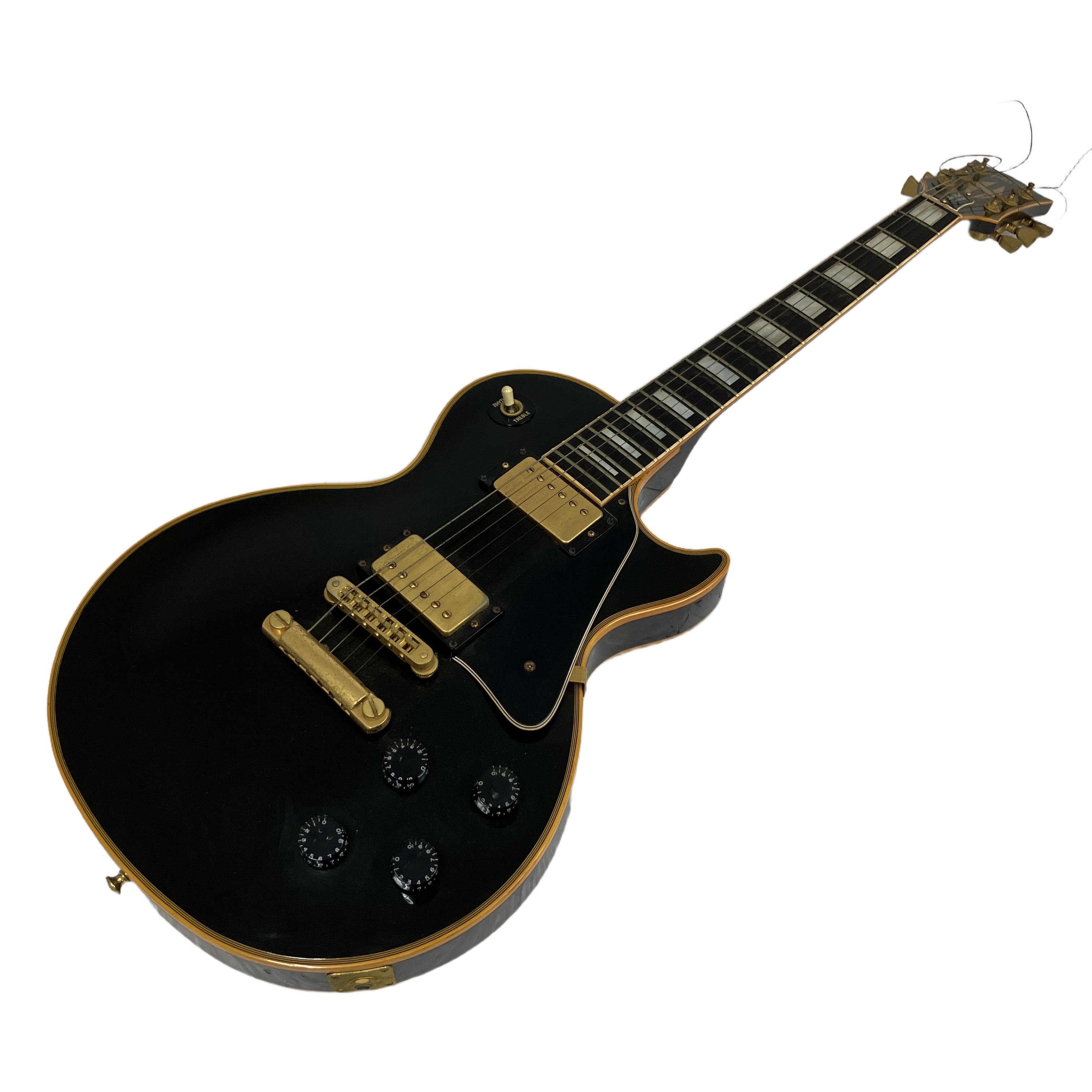 Gibson Les Paul Custom 1985年製(エボニーブラック / シリアル:83445541 / 純正プロテクターケース付属):「ブラック・ビューティー」の愛称にふさわしい圧倒的な気品。40年以上の歳月が育んだ、重厚で艶やかなヴィンテージ・カスタムサウンド。