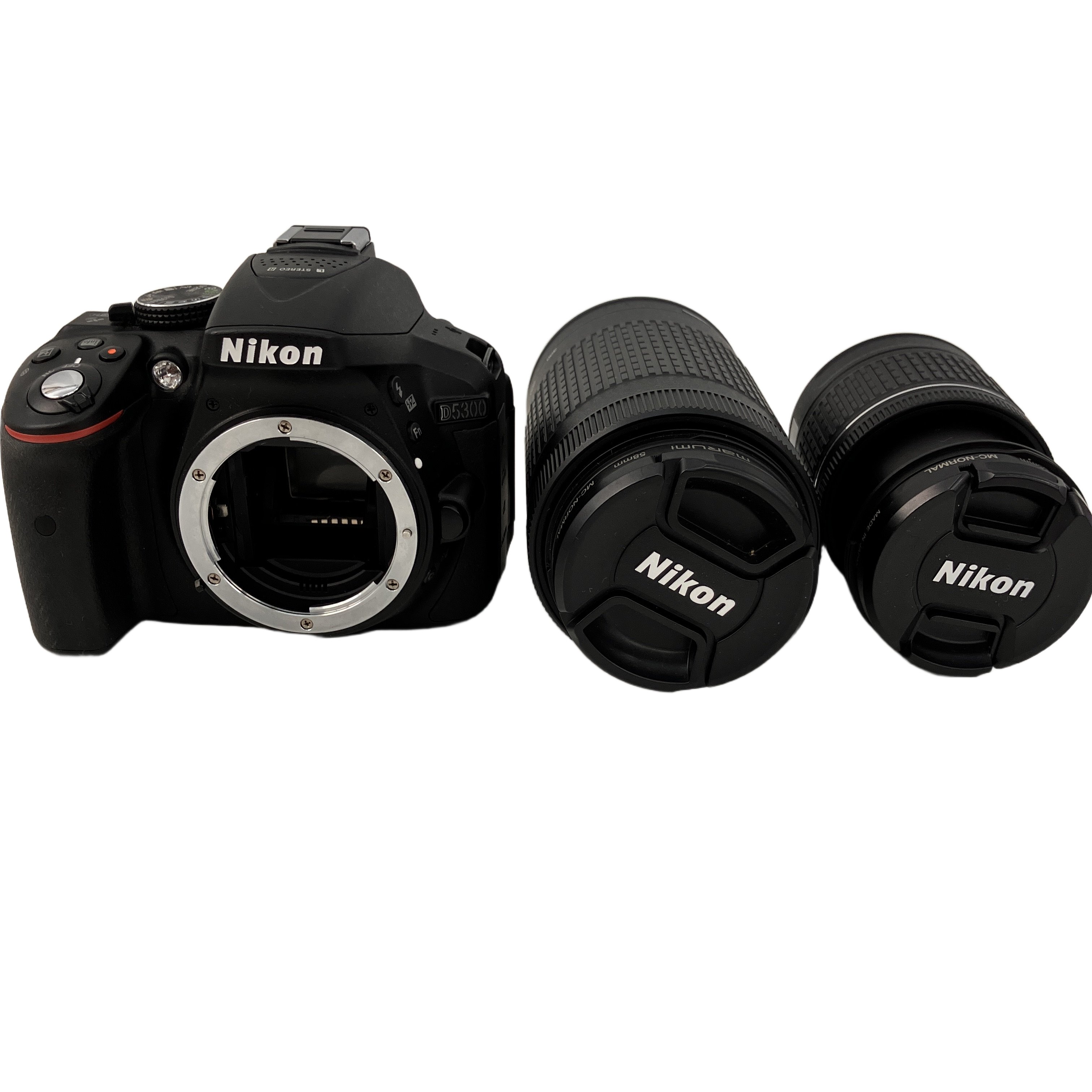 Nikon D5300 18-55mm F3.5-5.6G VR 70-300mm 1:4.5-6.3G ED VR ダブルズームキット ニコン 中古