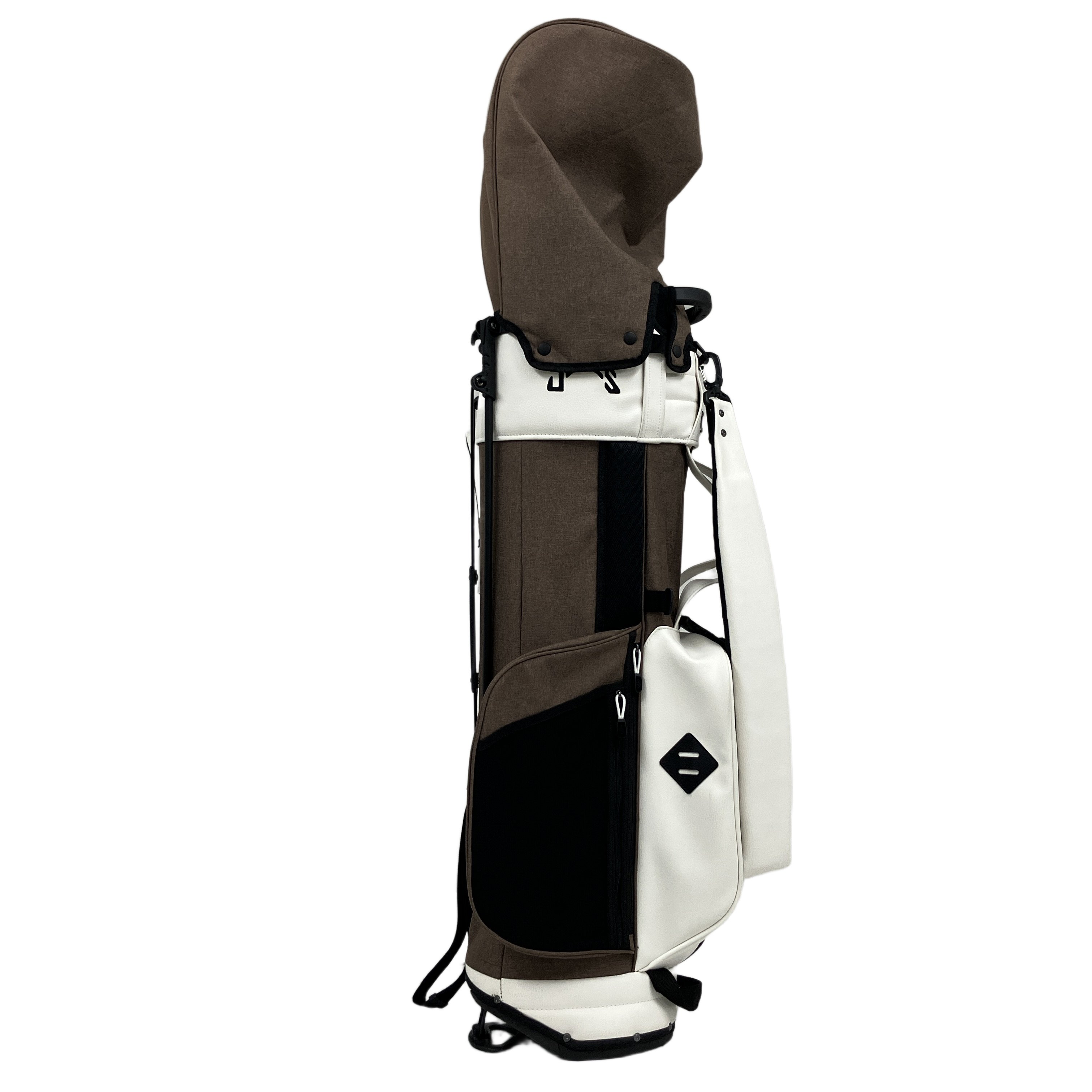 JONES Sports Trouper 2.0 ジョーンズ アスリートトゥルーパー スタンド型 キャディバッグ ゴルフバッグ ブラウン 中古 良好