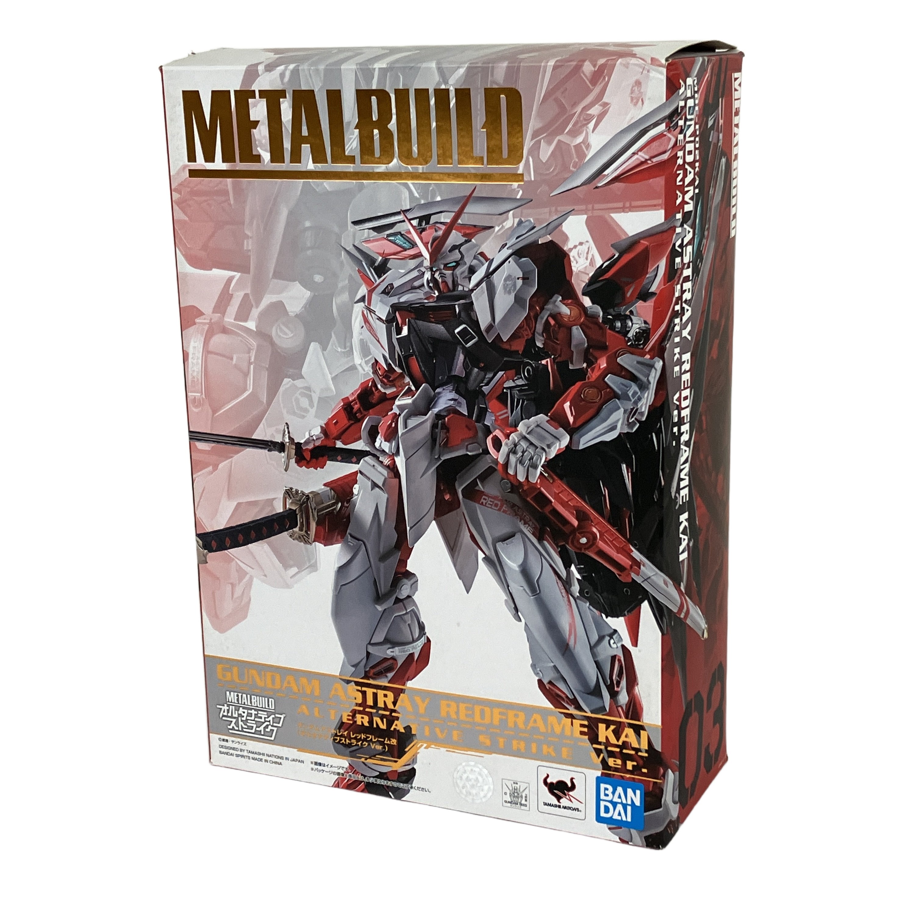 BANDAI SPIRITS METAL BUILD ガンダムアストレイ レッドフレーム改 オルタナティブストライク ver. フィギュア 中古