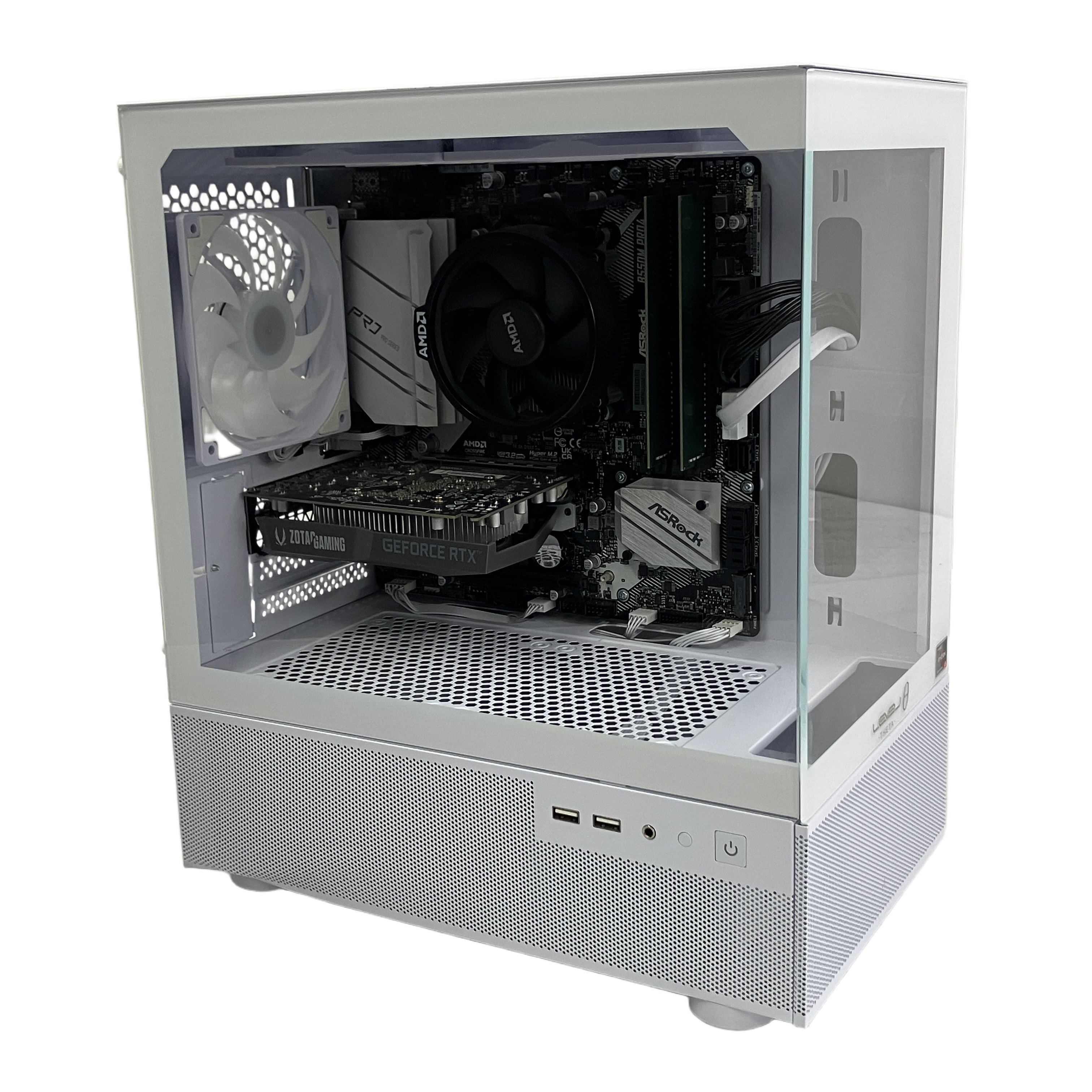 ユニットコム LEVEL∞ ゲーミングデスクトップPC AMD Ryzen 5 4500 32GB SSD 512GB WIN11 RTX 3050 中古
