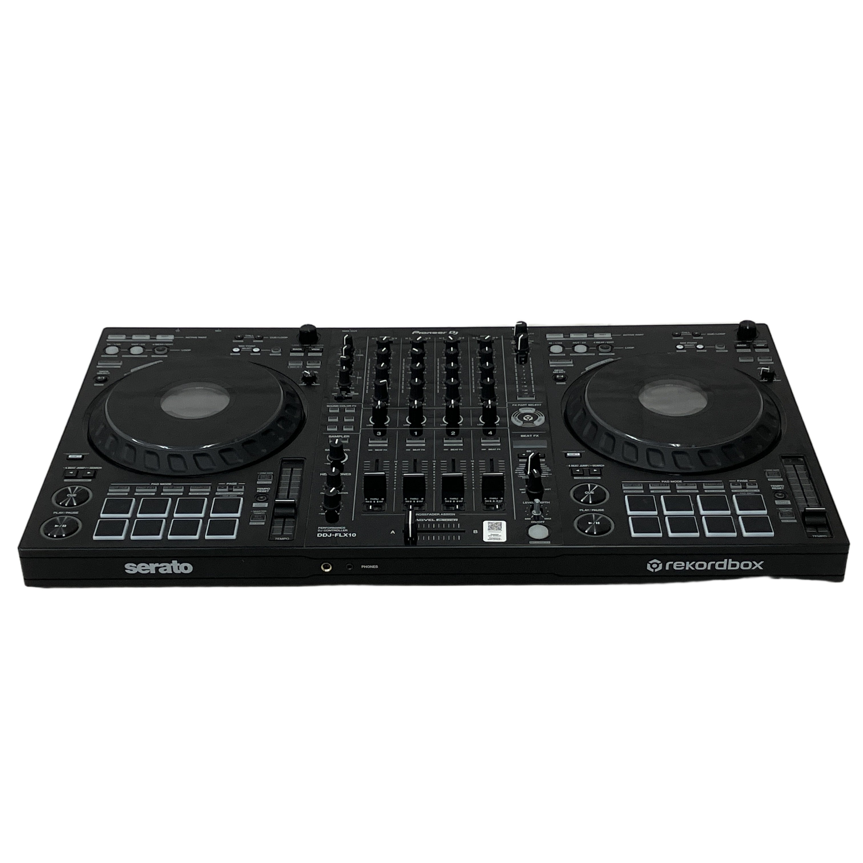Pioneer DJ DDJ-FLX10(4チャンネル プロフェッショナル DJコントローラー / 2024年製 / rekordbox・Serato DJ Pro対応 / 中古):革新の「トラックセパレーション」と圧倒的な演奏性を融合。現代のDJパフォーマンスを再定義するフラッグシップモデル。