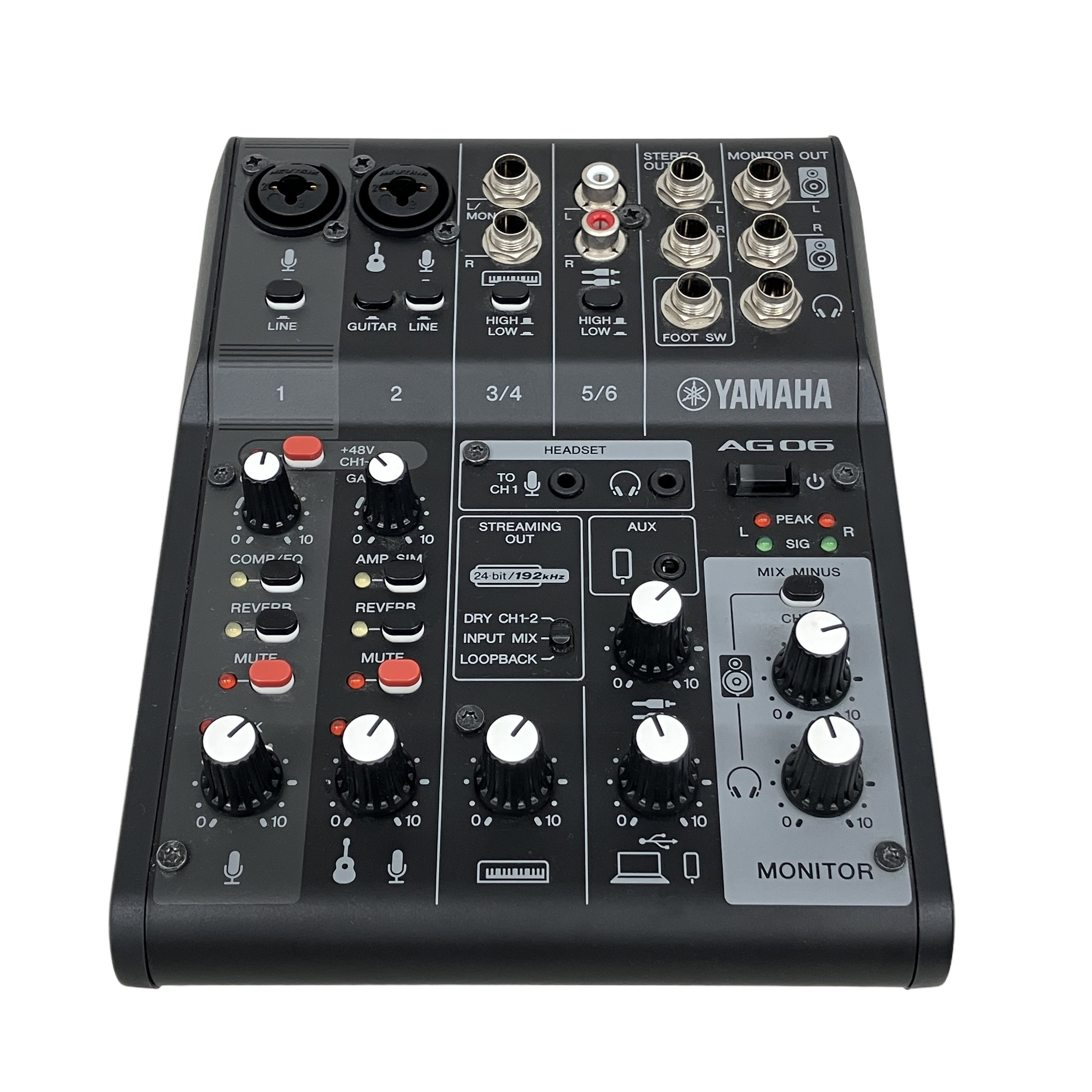 YAMAHA AG06MK2 2022年製 オーディオインターフェース ミキサー 音響機材 中古