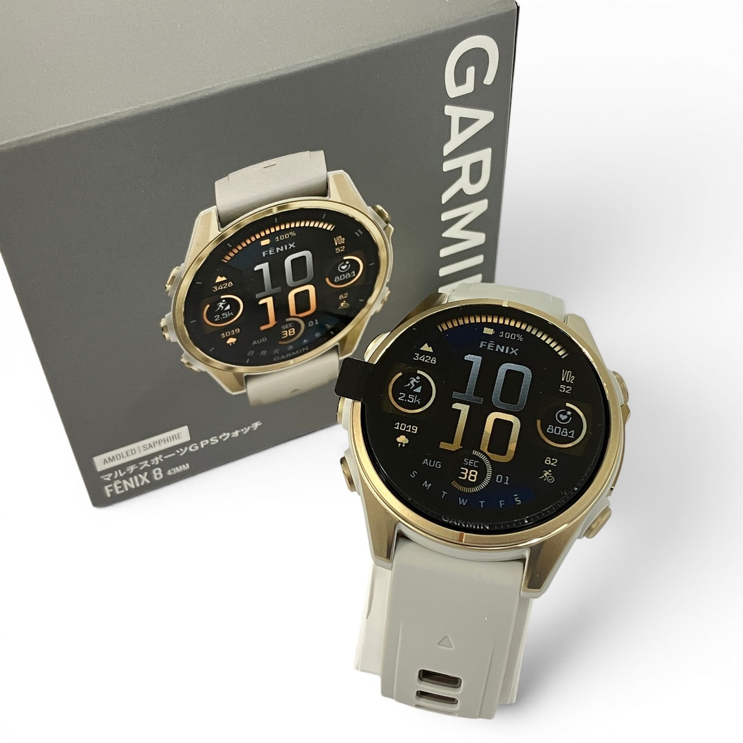 GARMIN FENIX8 SAPPHIRE AMOLED 43mm スマートウォッチ ガーミン フェニックス8 GPS スポーツ 中古 美品