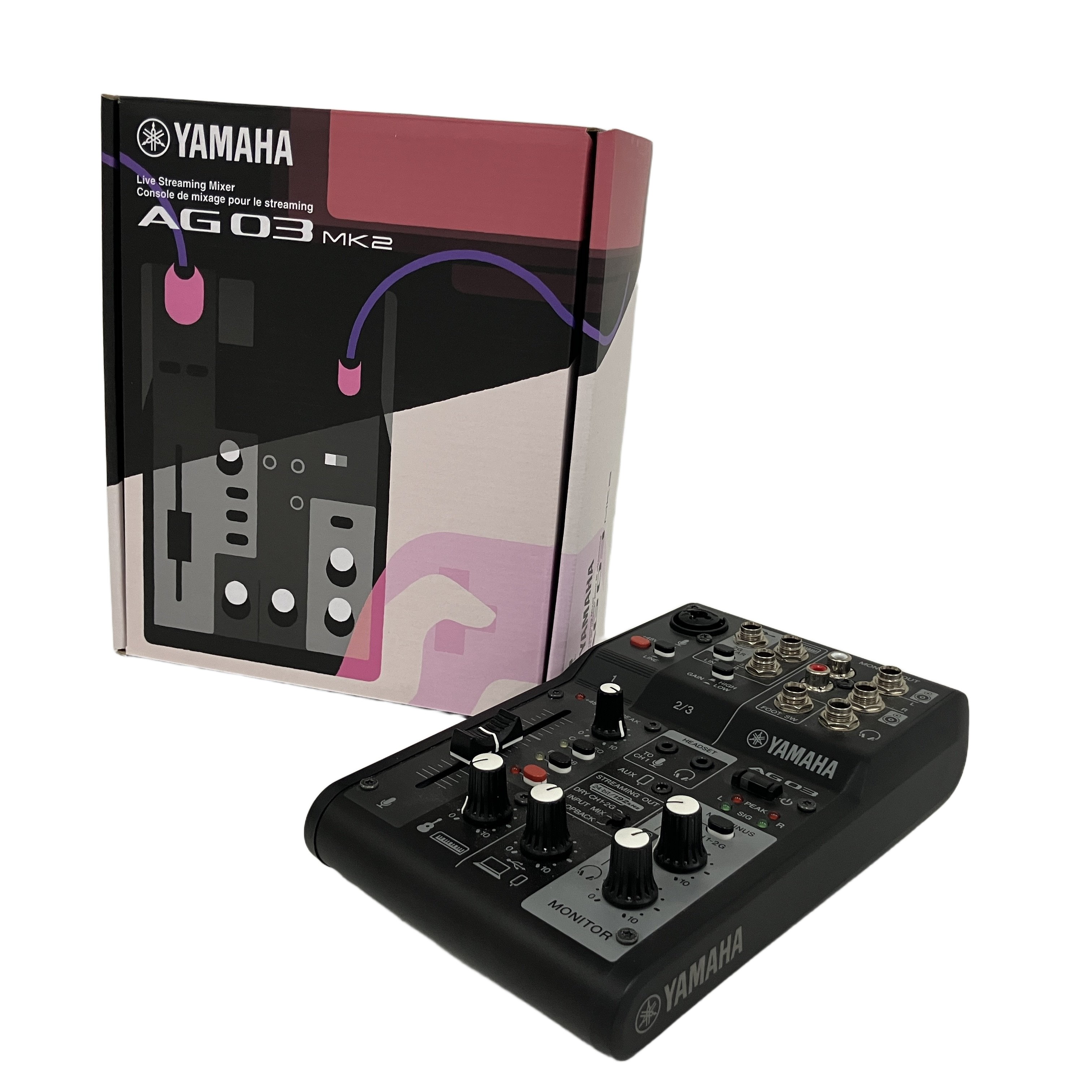 YAMAHA AG03 MK2 ミキシングコンソール ミキサー オーディオインターフェース ヤマハ 2023年製 音響機器 中古