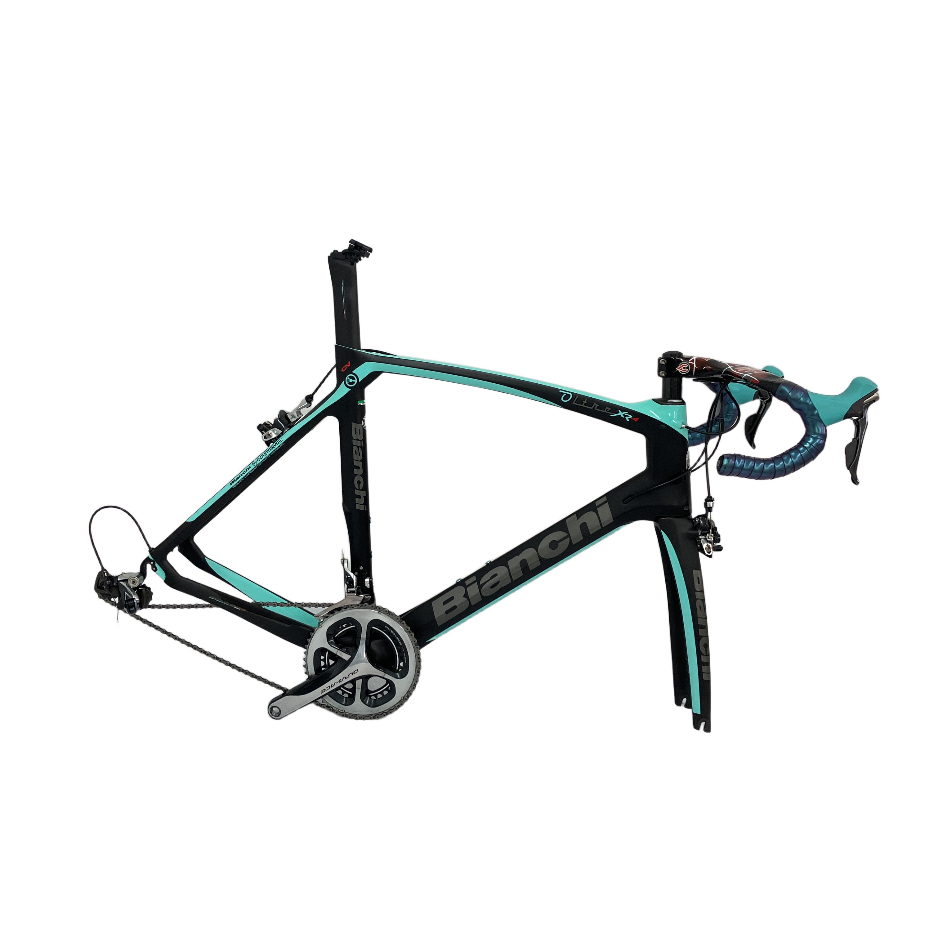 Bianchi ビアンキ OLTRE XR4 Dura-Ace Di2 2018年モデル サイズ61 Cinelli RAM2 カスタム カーボン フレーム 中古