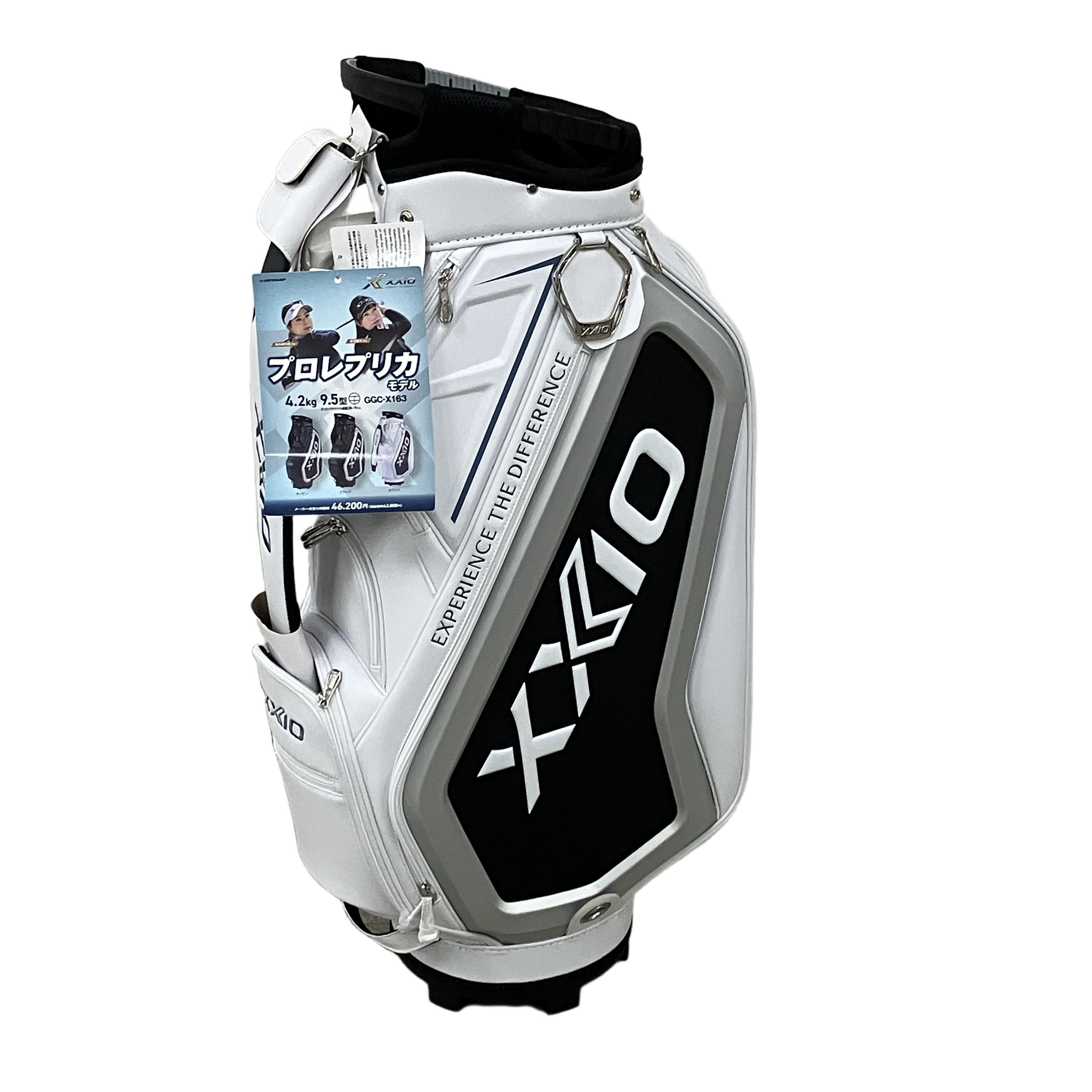 DUNLOP ダンロップ ゼクシオ XXIO GGC-X163 キャディバッグ ホワイト プロレプリカ モデル ゴルフ 未使用
