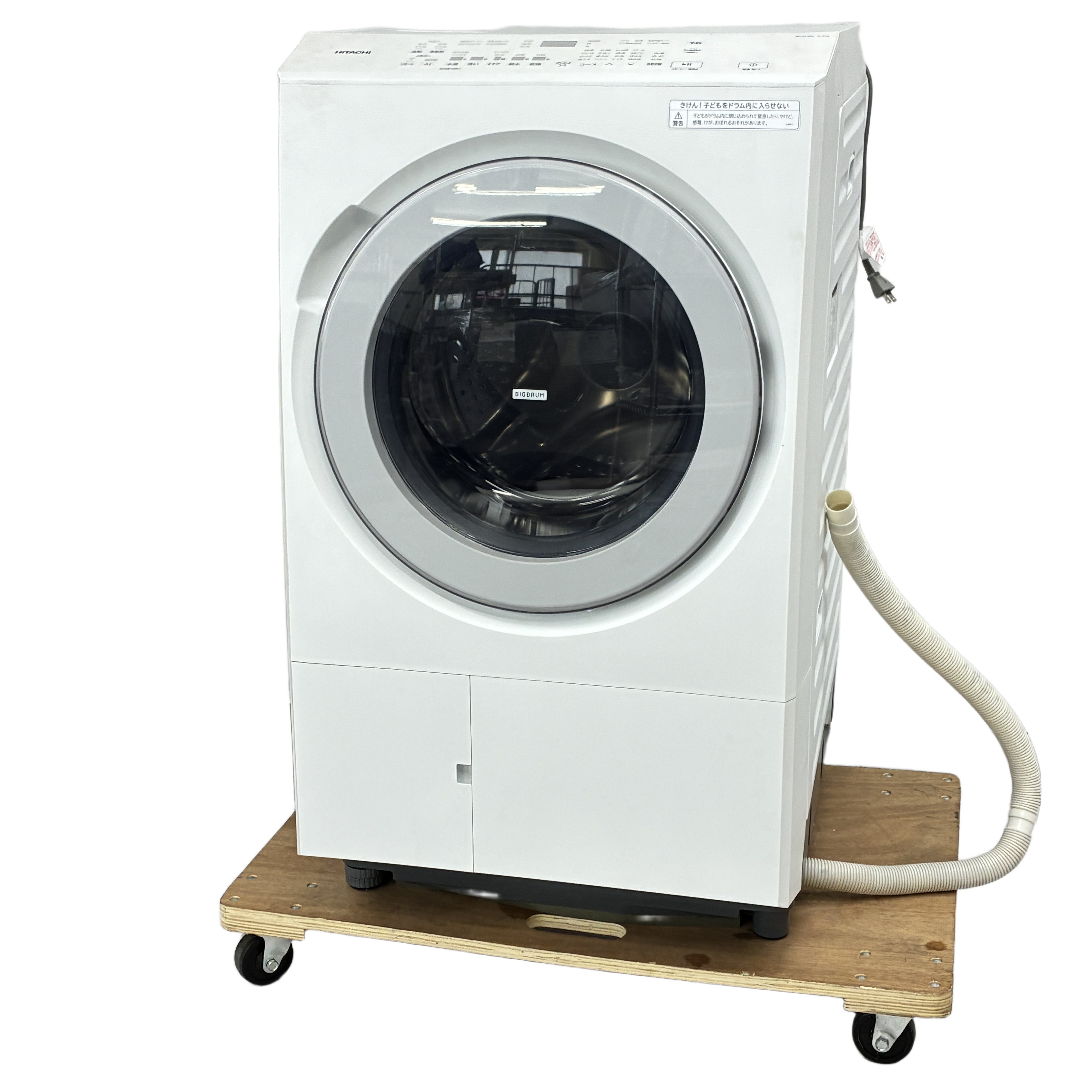 HITACHI BD-SX120JR 日立 ビッグドラム 洗濯容量 12kg 右開き ドラム式 洗濯乾燥機 洗濯機 中古