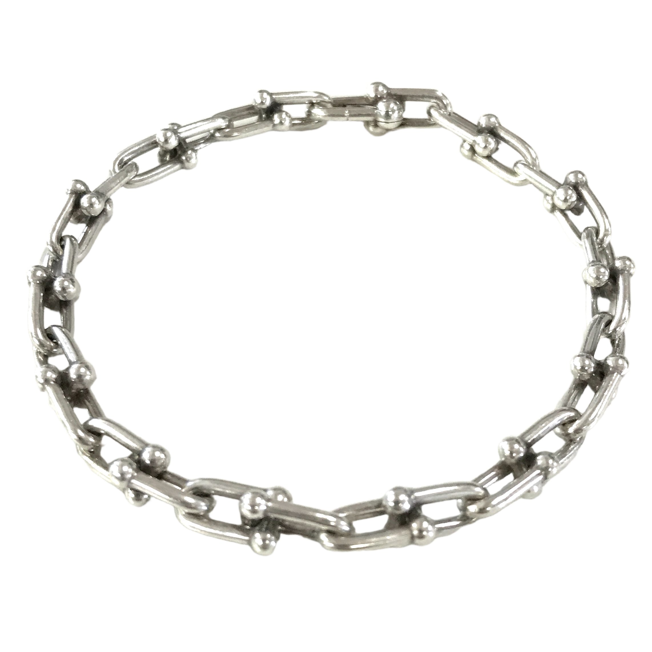 見込み120%掛率Tiffany&Co. ティファニー ハードウェア スモールリンク ブレスレット※箱あり