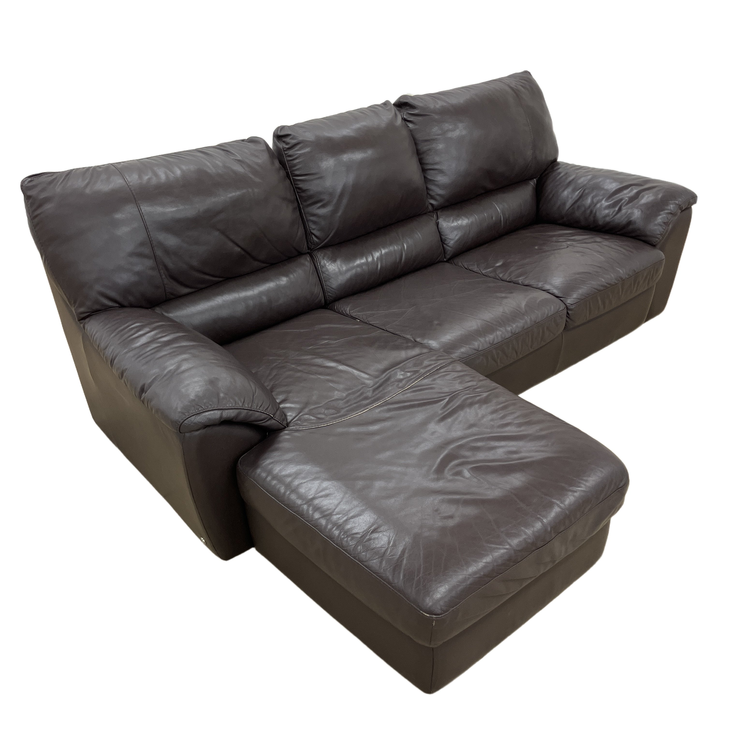 NATUZZI イタリア ソファ 3人掛け カウチソファ ナツッジ 家具 中古