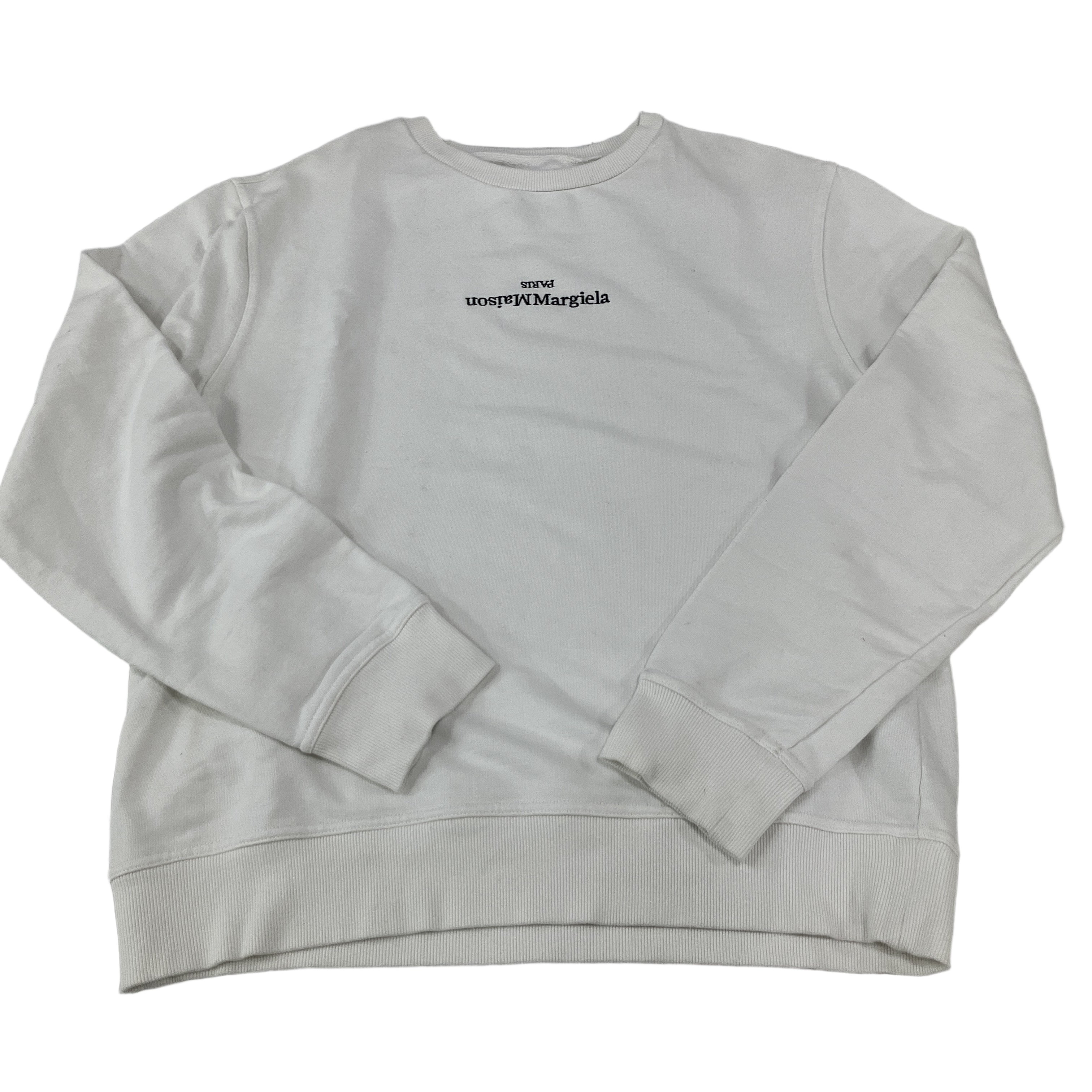 Maison Margiela メゾンマルジェラ アップサイドダウン ロゴ スウェット 50サイズ ファッション 中古