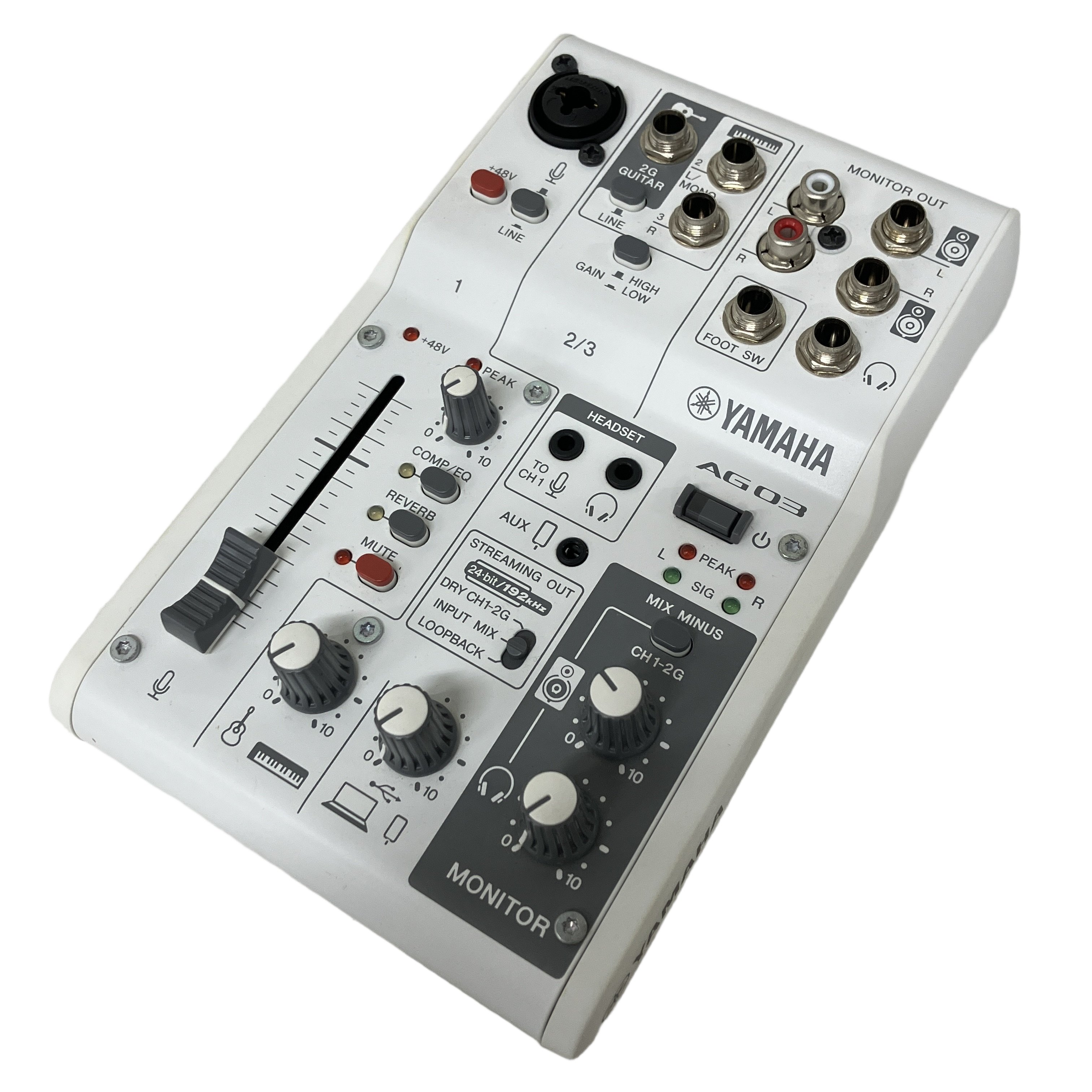 YAMAHA AG03 MK2 ミキシングコンソール オーディオインターフェース 音響機材 ヤマハ 中古
